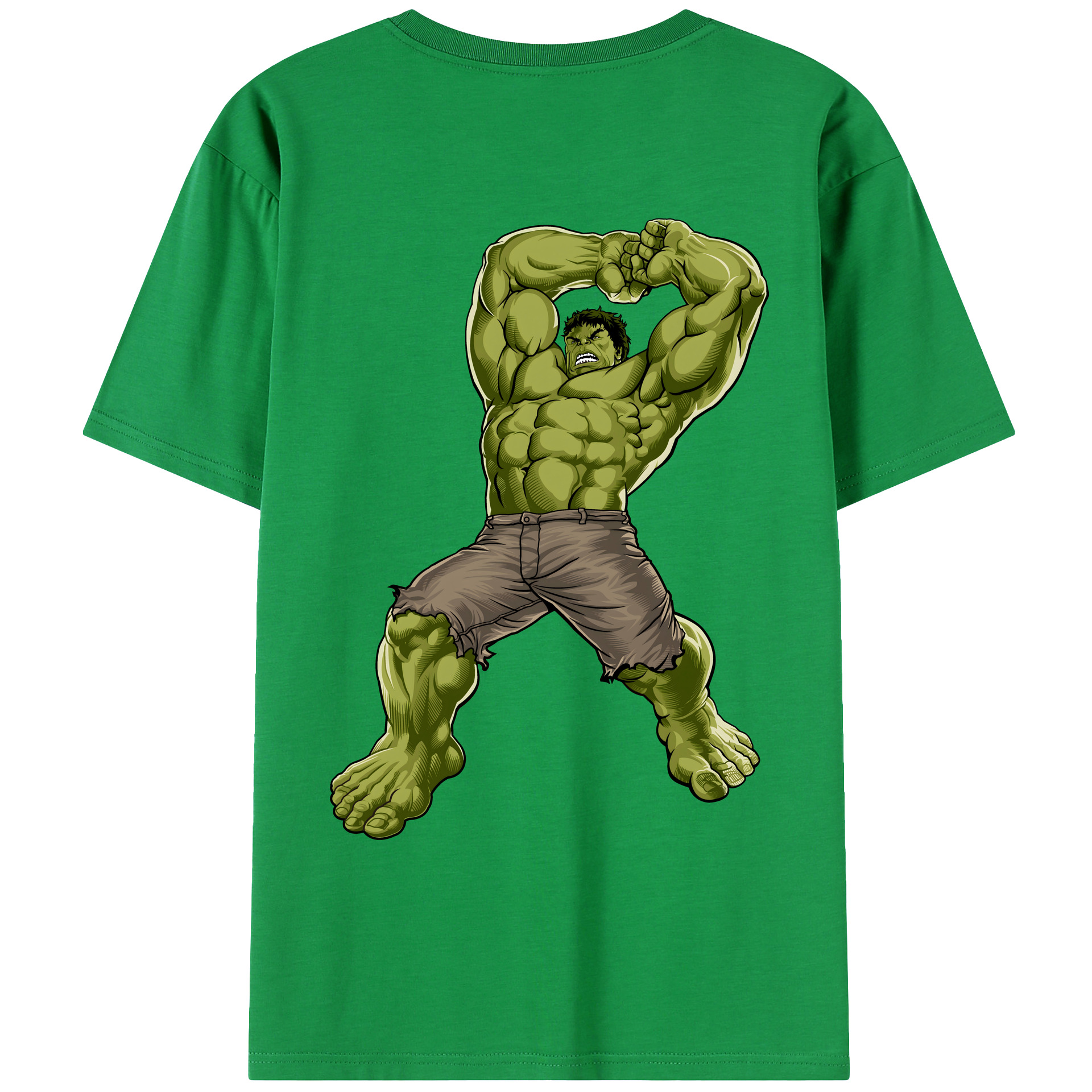 （画像用） アベンジャーズ The Avengers 綿100％ メンズ半袖Tシャツ（バックプリント） 通気性
