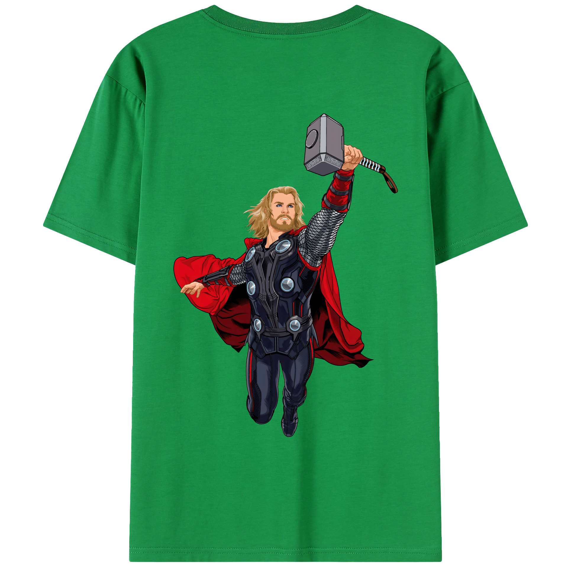 （画像用） アベンジャーズ The Avengers 綿100％ メンズ半袖Tシャツ（バックプリント） 通気性