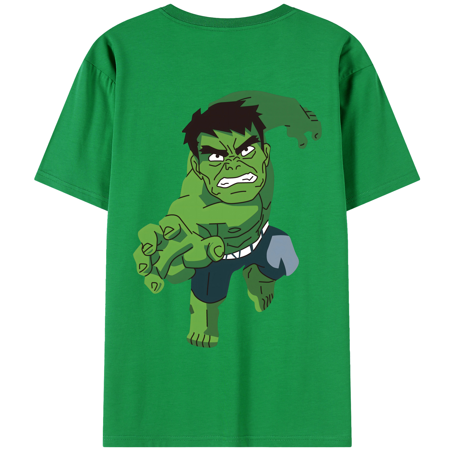 （画像用） アベンジャーズ The Avengers 綿100％ メンズ半袖Tシャツ（バックプリント） 通気性