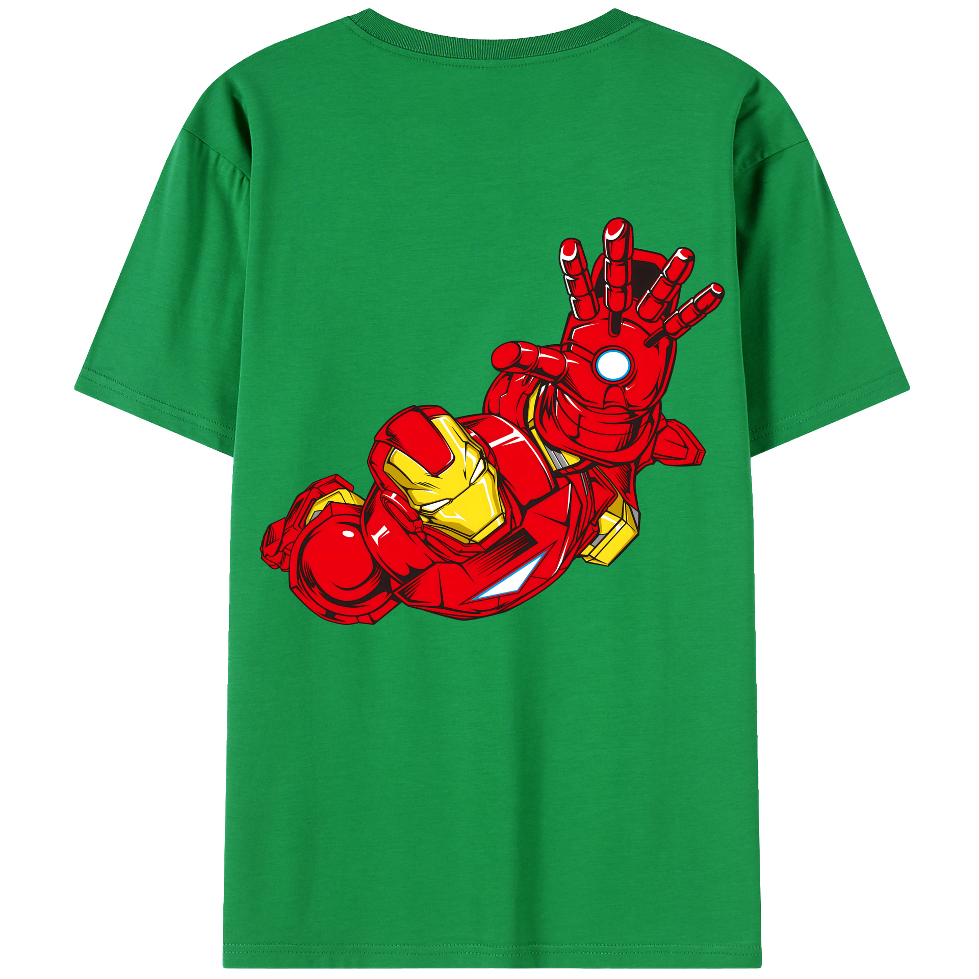 （画像用） アベンジャーズ The Avengers 綿100％ メンズ半袖Tシャツ（バックプリント） 通気性