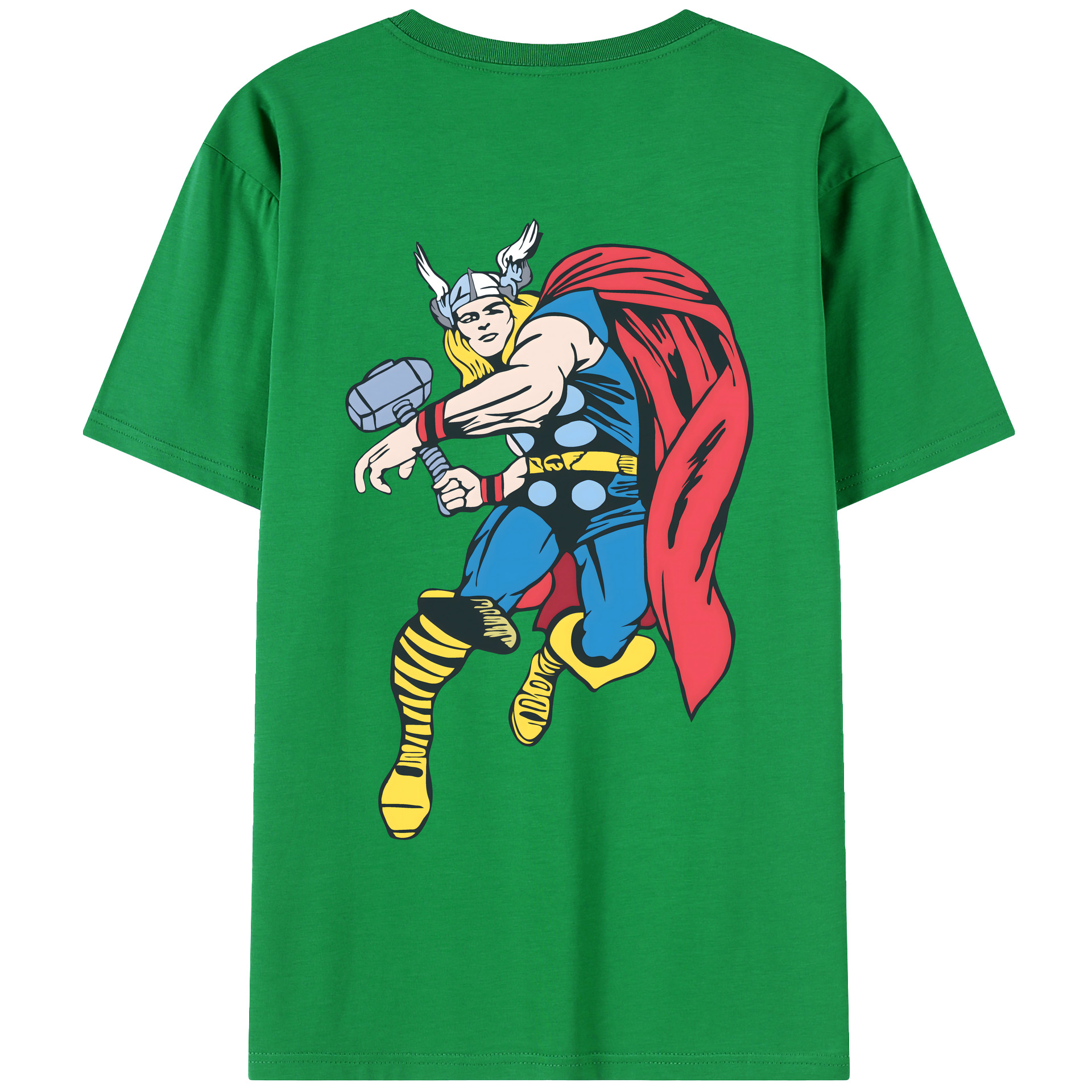 （画像用） アベンジャーズ The Avengers 綿100％ メンズ半袖Tシャツ（バックプリント） 通気性