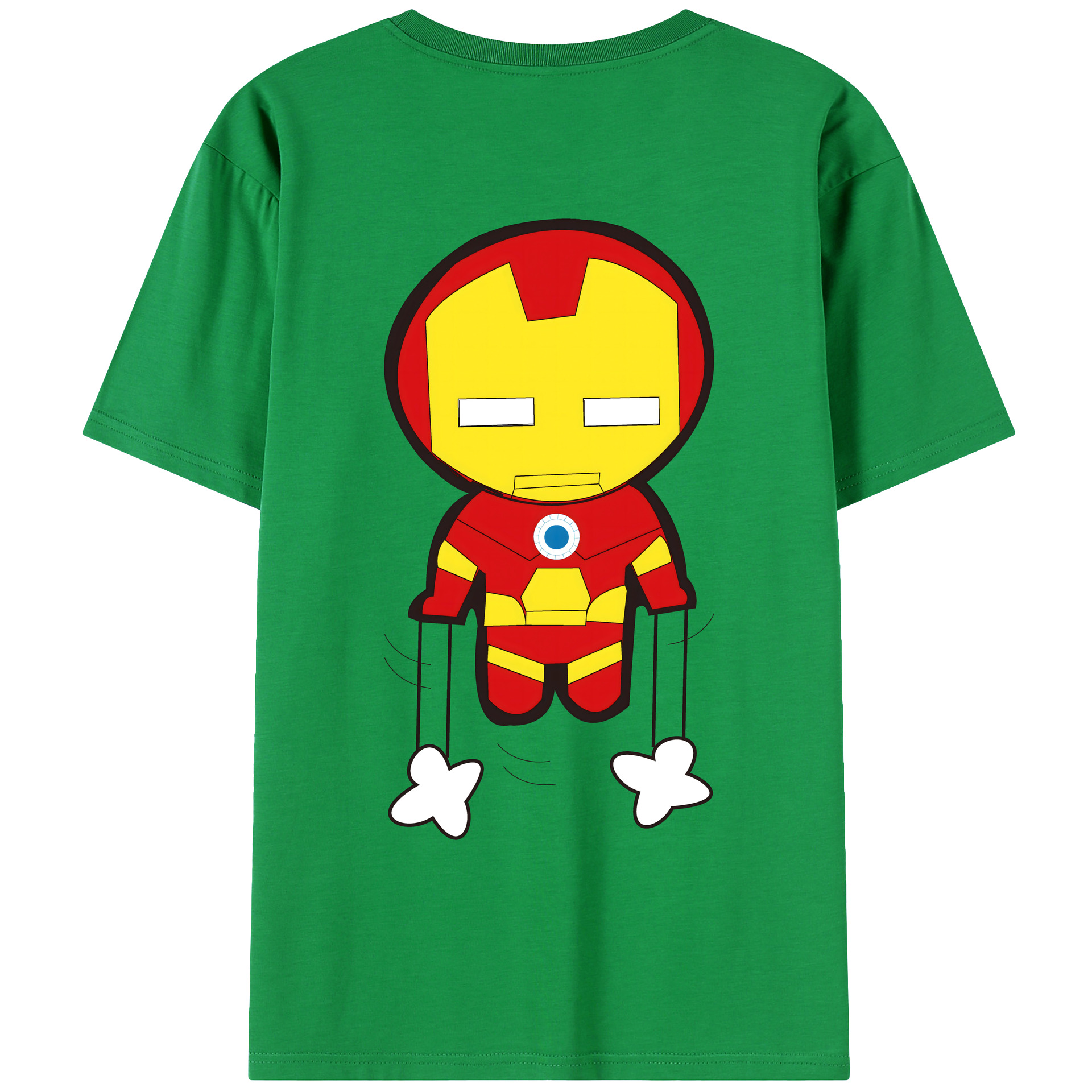 （画像用） アベンジャーズ The Avengers 綿100％ メンズ半袖Tシャツ（バックプリント） 通気性