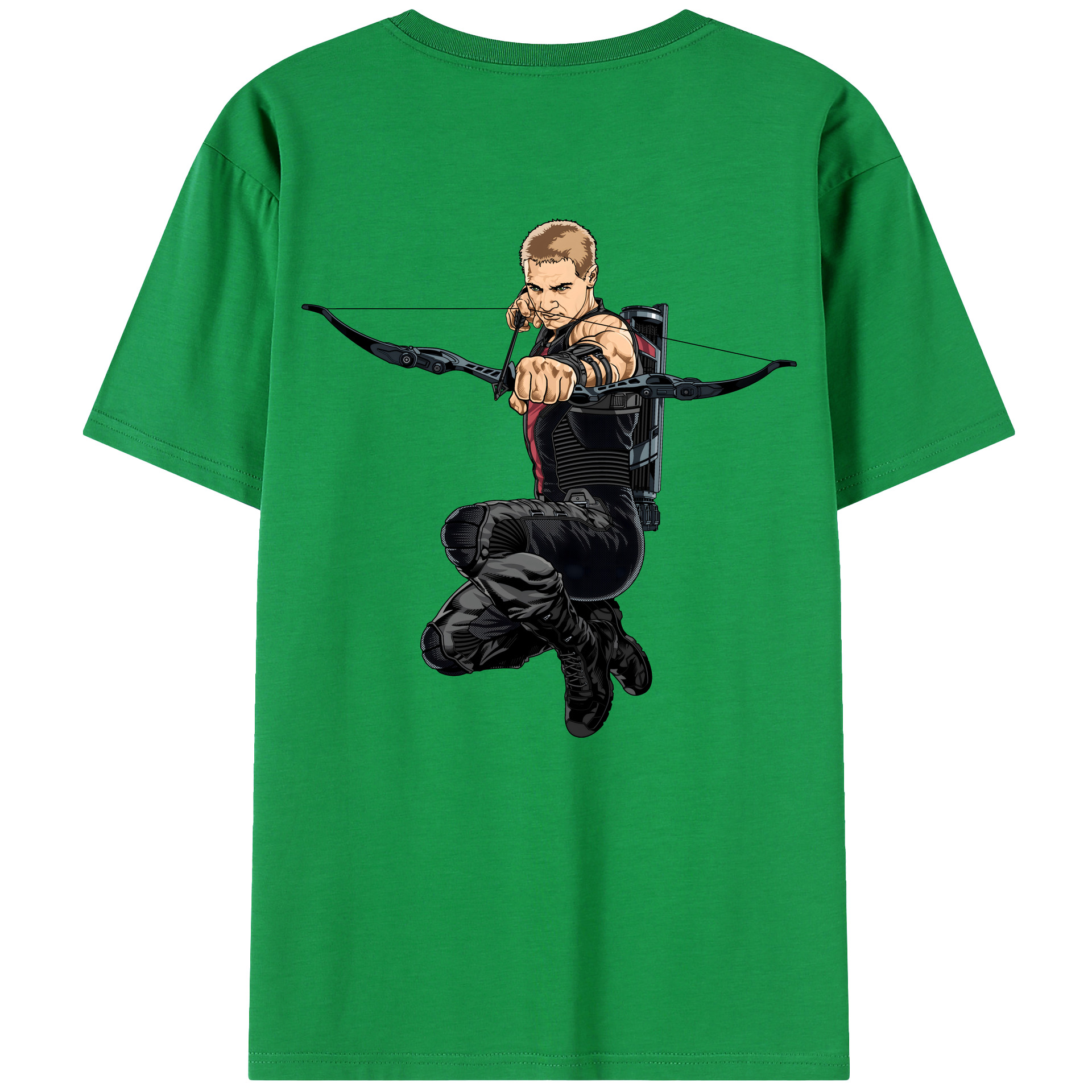 （画像用） アベンジャーズ The Avengers 綿100％ メンズ半袖Tシャツ（バックプリント） 通気性