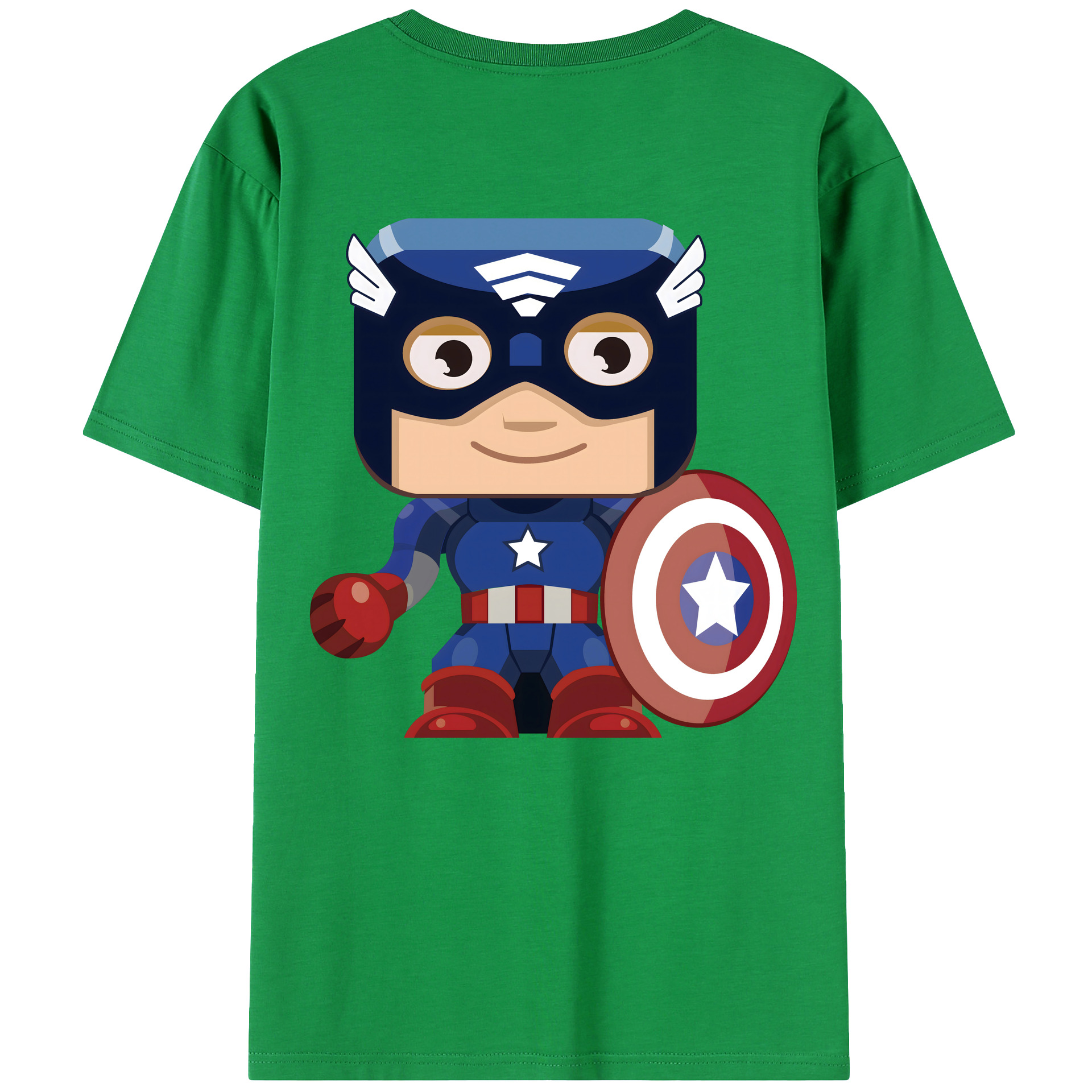 （画像用） アベンジャーズ The Avengers 綿100％ メンズ半袖Tシャツ（バックプリント） 通気性