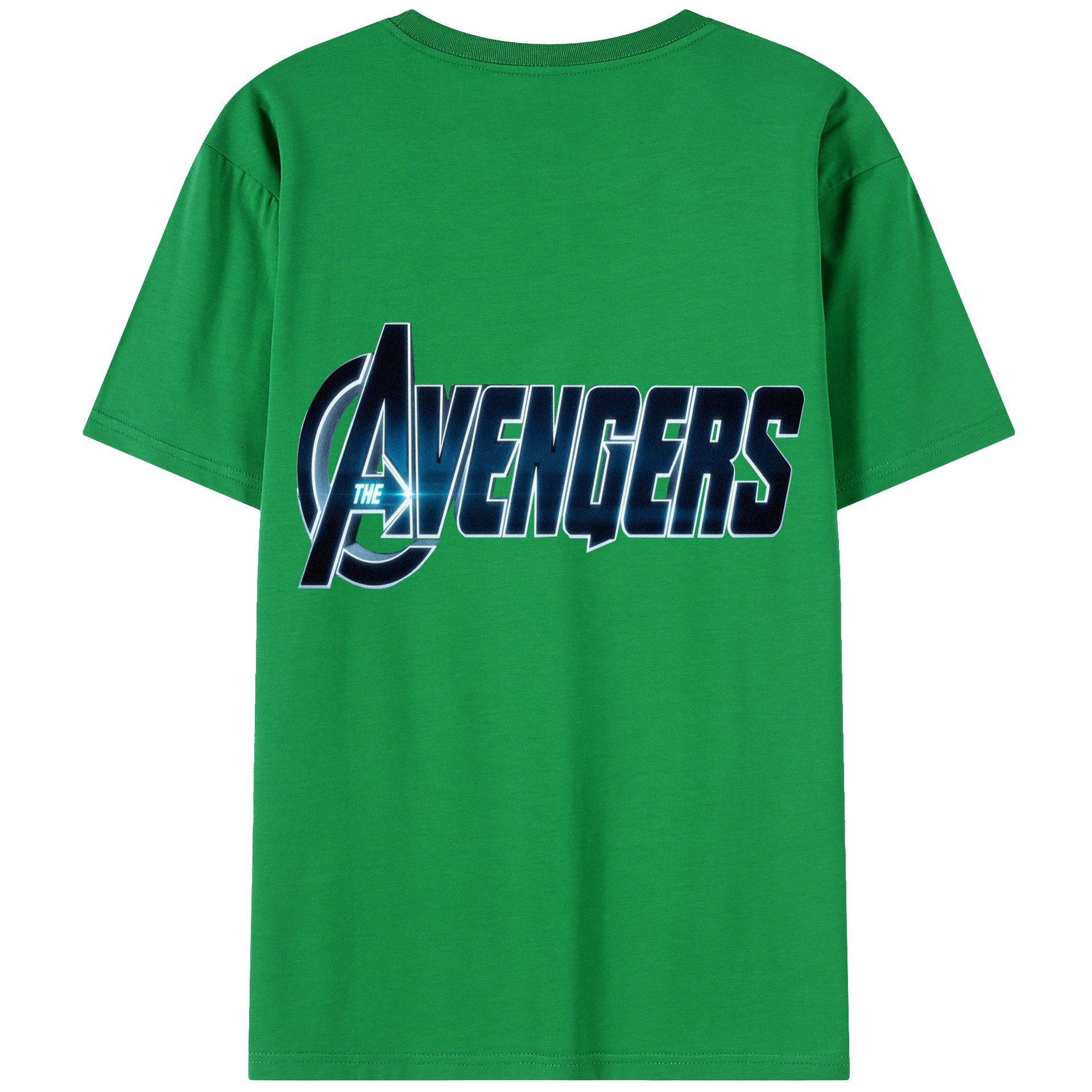 （画像用） アベンジャーズ The Avengers 綿100％ メンズ半袖Tシャツ（バックプリント） 通気性
