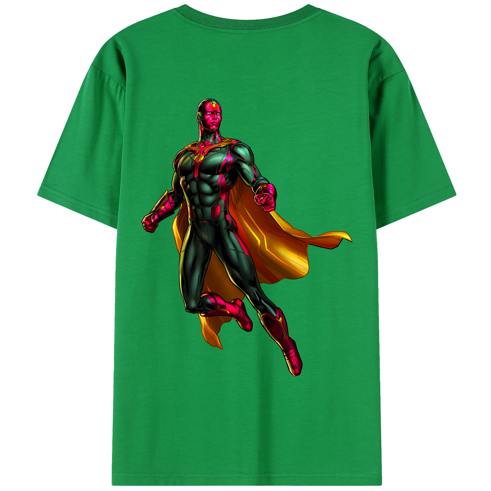 （画像用） アベンジャーズ The Avengers 綿100％ メンズ半袖Tシャツ（バックプリント） 通気性