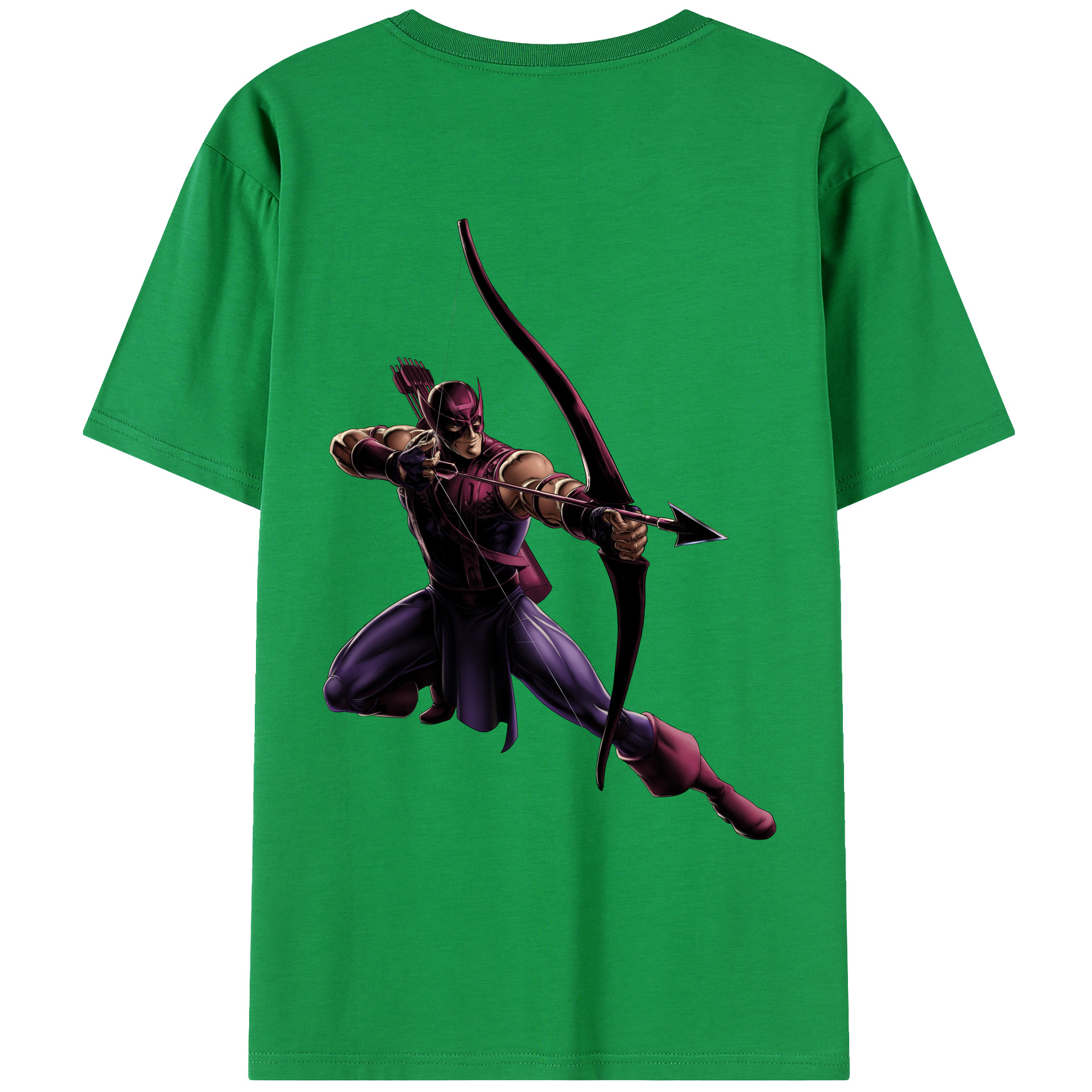 （画像用） アベンジャーズ The Avengers 綿100％ メンズ半袖Tシャツ（バックプリント） 通気性