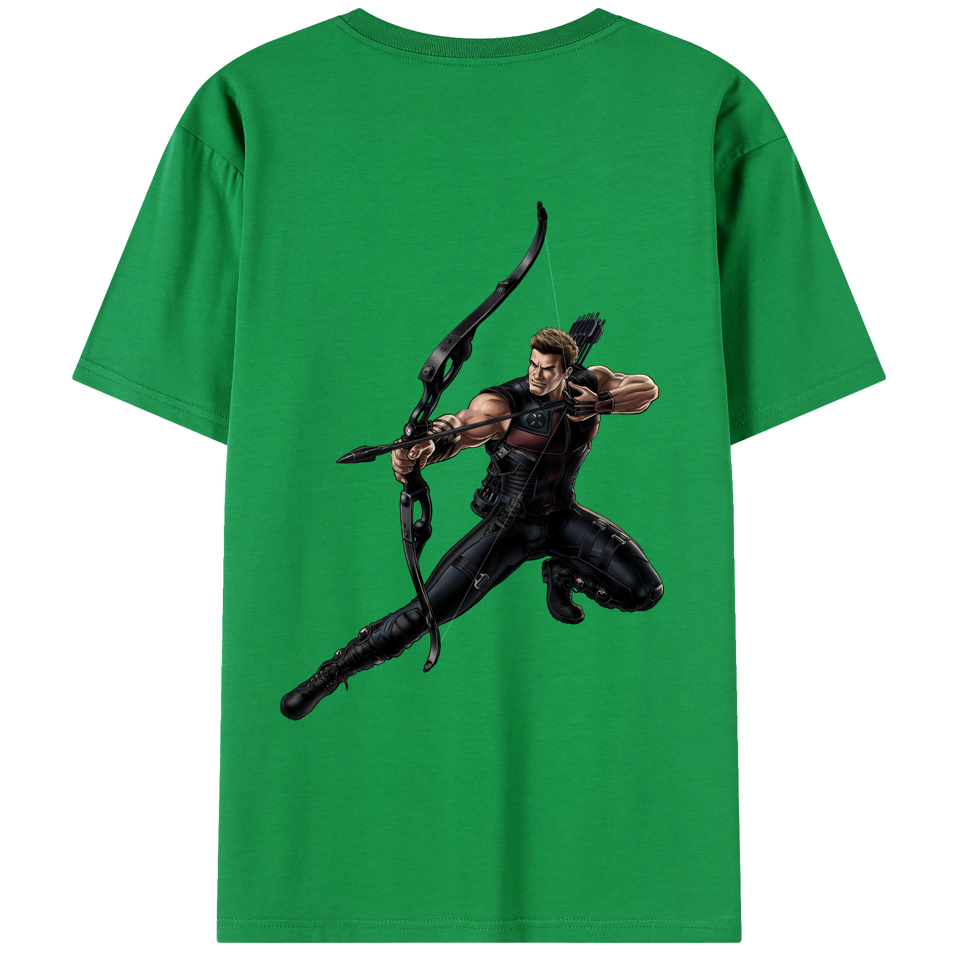 （画像用） アベンジャーズ The Avengers 綿100％ メンズ半袖Tシャツ（バックプリント） 通気性