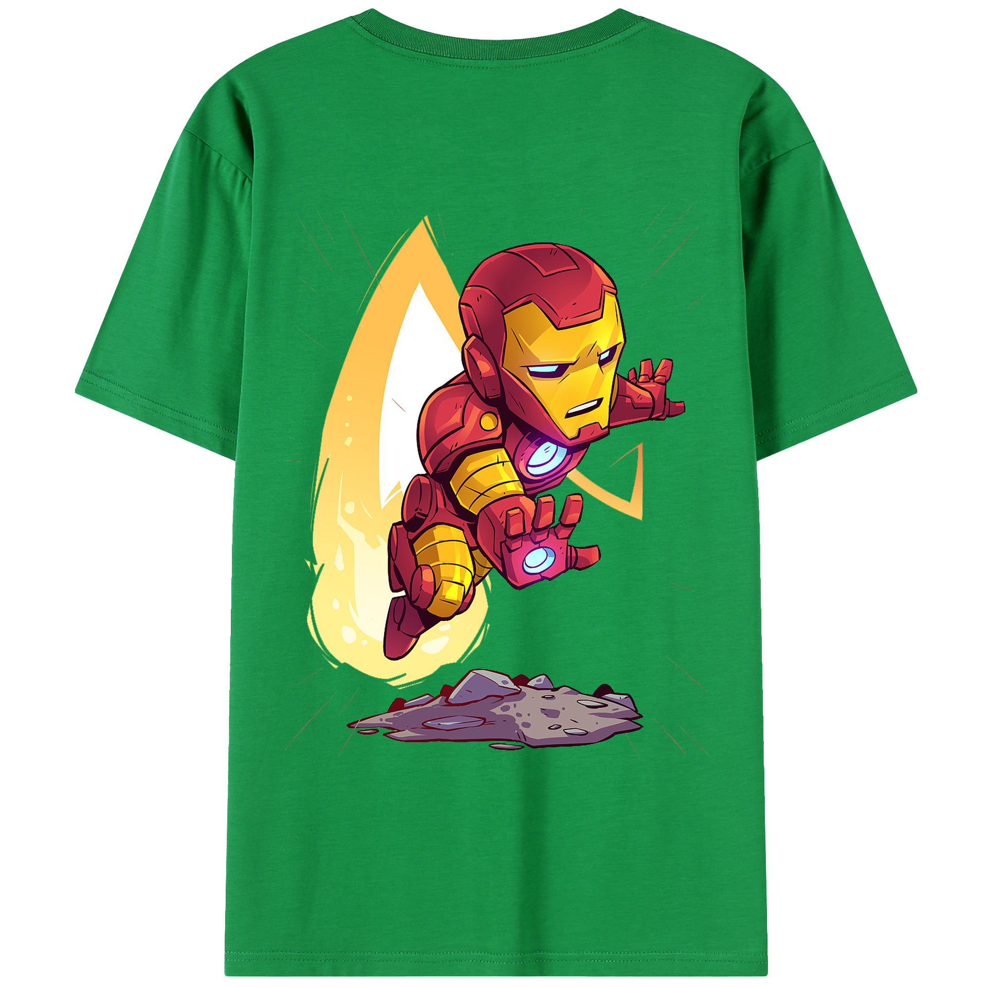 （画像用） アベンジャーズ The Avengers 綿100％ メンズ半袖Tシャツ（バックプリント） 通気性