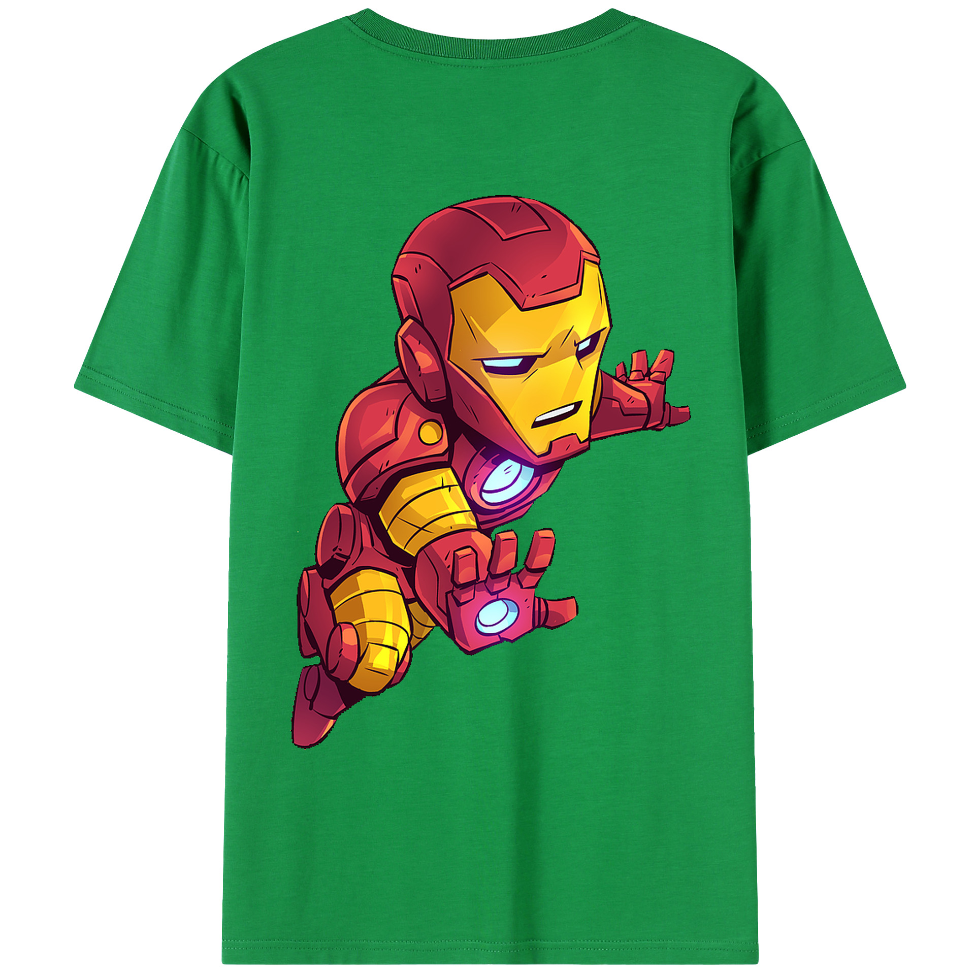 （画像用） アベンジャーズ The Avengers 綿100％ メンズ半袖Tシャツ（バックプリント） 通気性