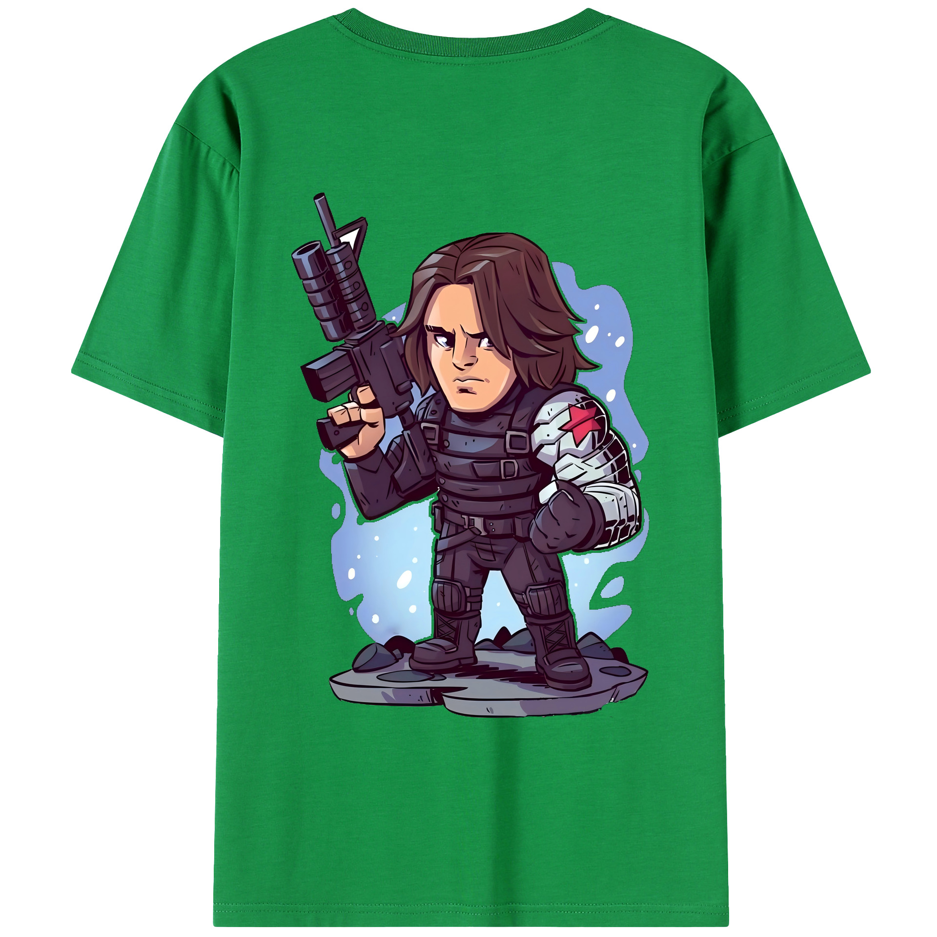 （画像用） アベンジャーズ The Avengers 綿100％ メンズ半袖Tシャツ（バックプリント） 通気性