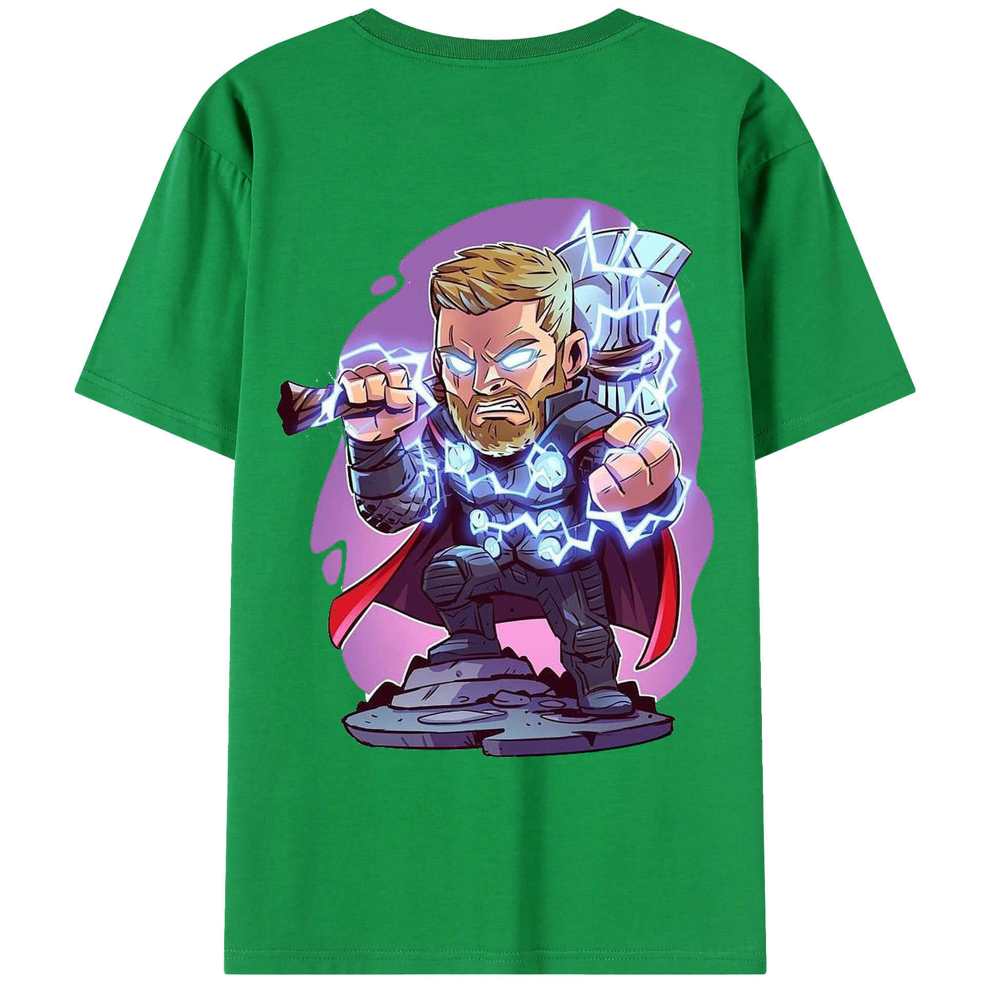 （画像用） アベンジャーズ The Avengers 綿100％ メンズ半袖Tシャツ（バックプリント） 通気性