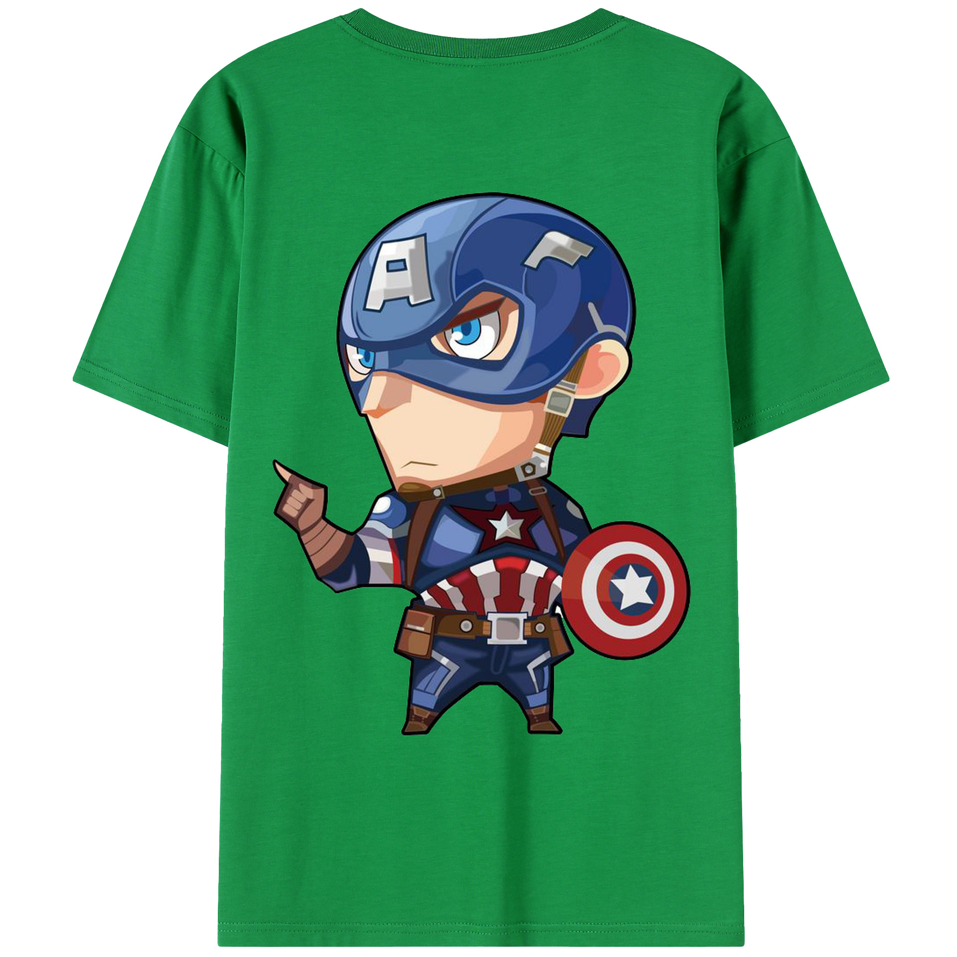 （画像用） アベンジャーズ The Avengers 綿100％ メンズ半袖Tシャツ（バックプリント） 通気性