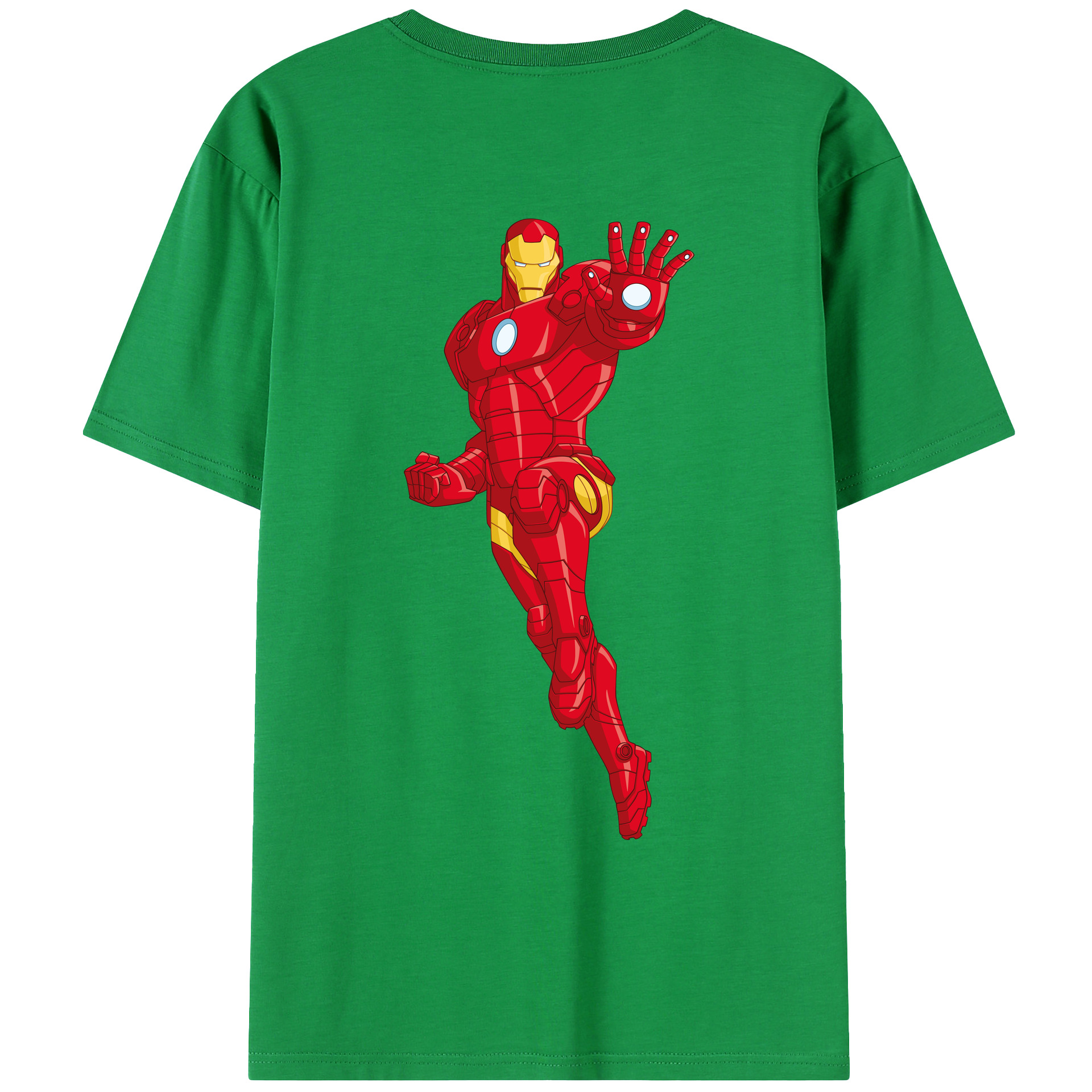 （画像用） アベンジャーズ The Avengers 綿100％ メンズ半袖Tシャツ（バックプリント） 通気性