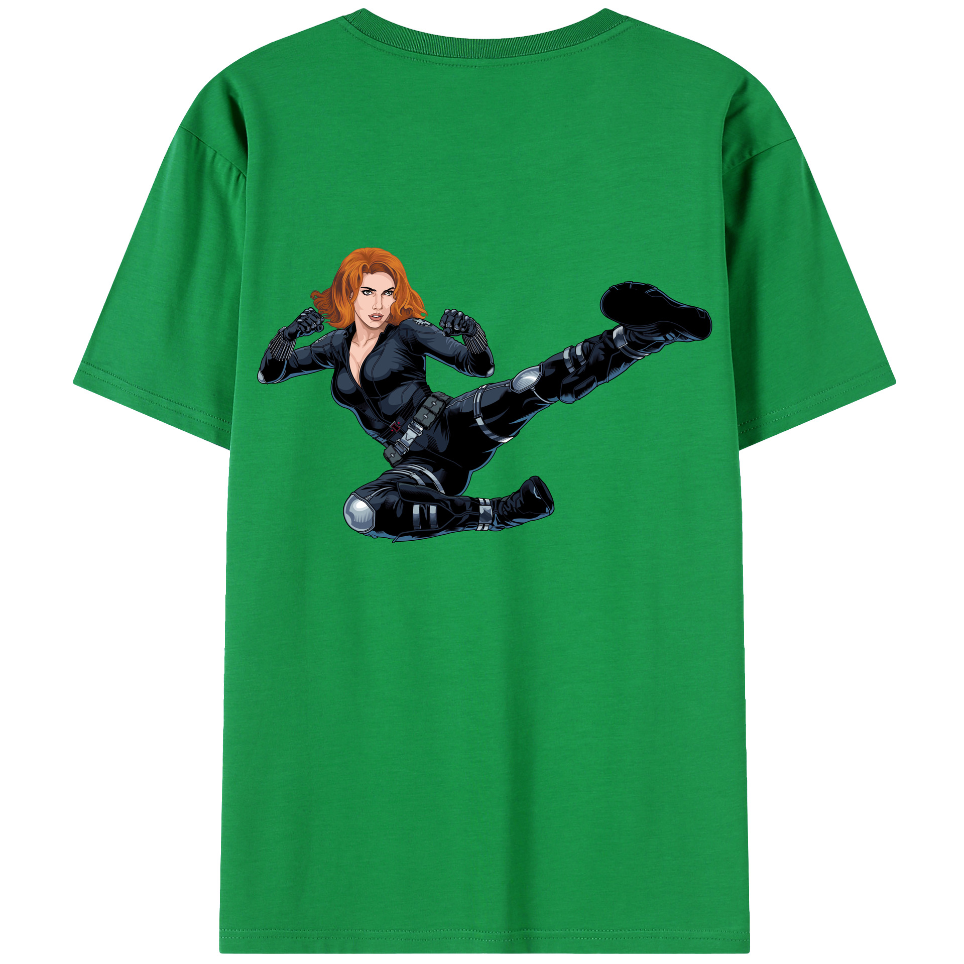 （画像用） アベンジャーズ The Avengers 綿100％ メンズ半袖Tシャツ（バックプリント） 通気性