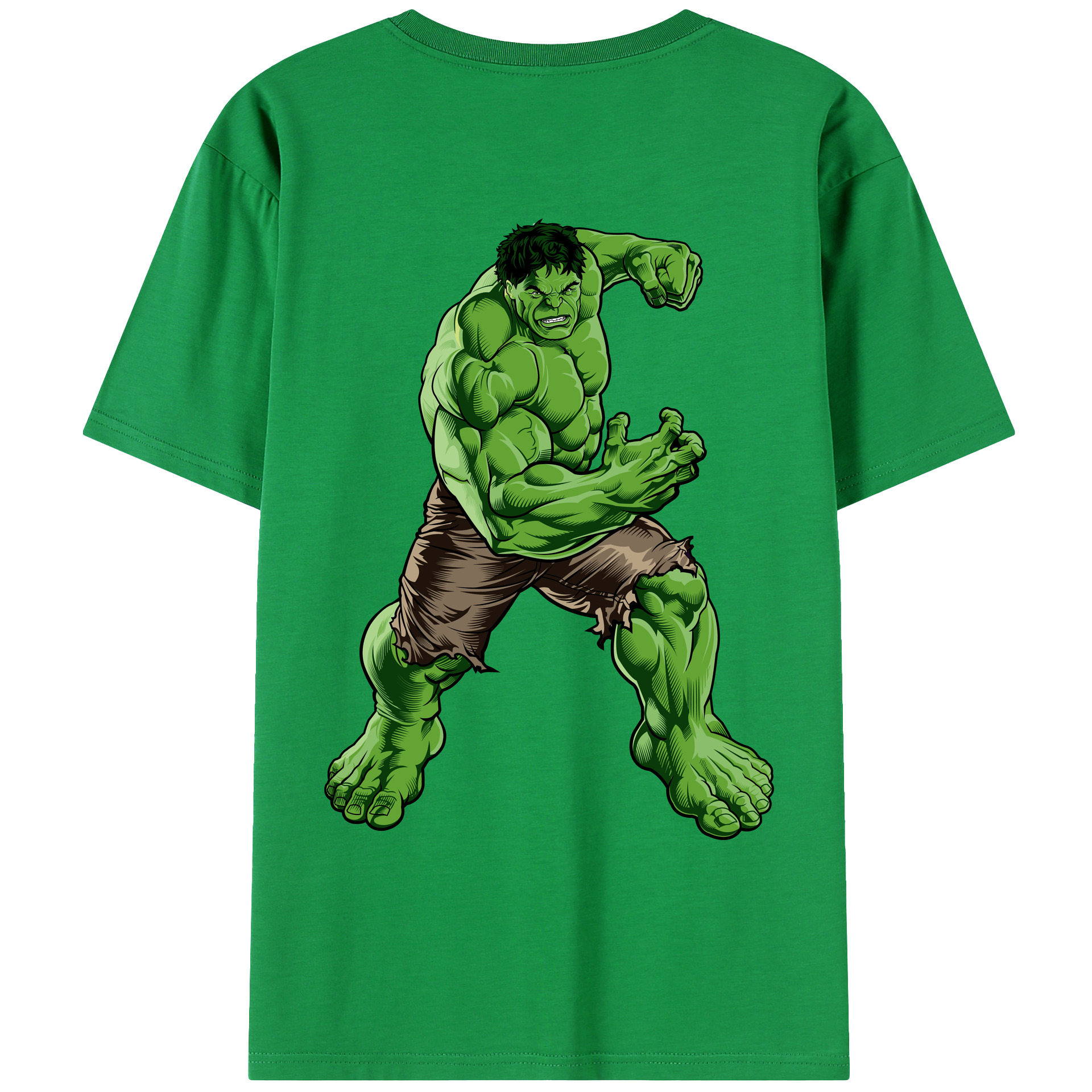 （画像用） アベンジャーズ The Avengers 綿100％ メンズ半袖Tシャツ（バックプリント） 通気性