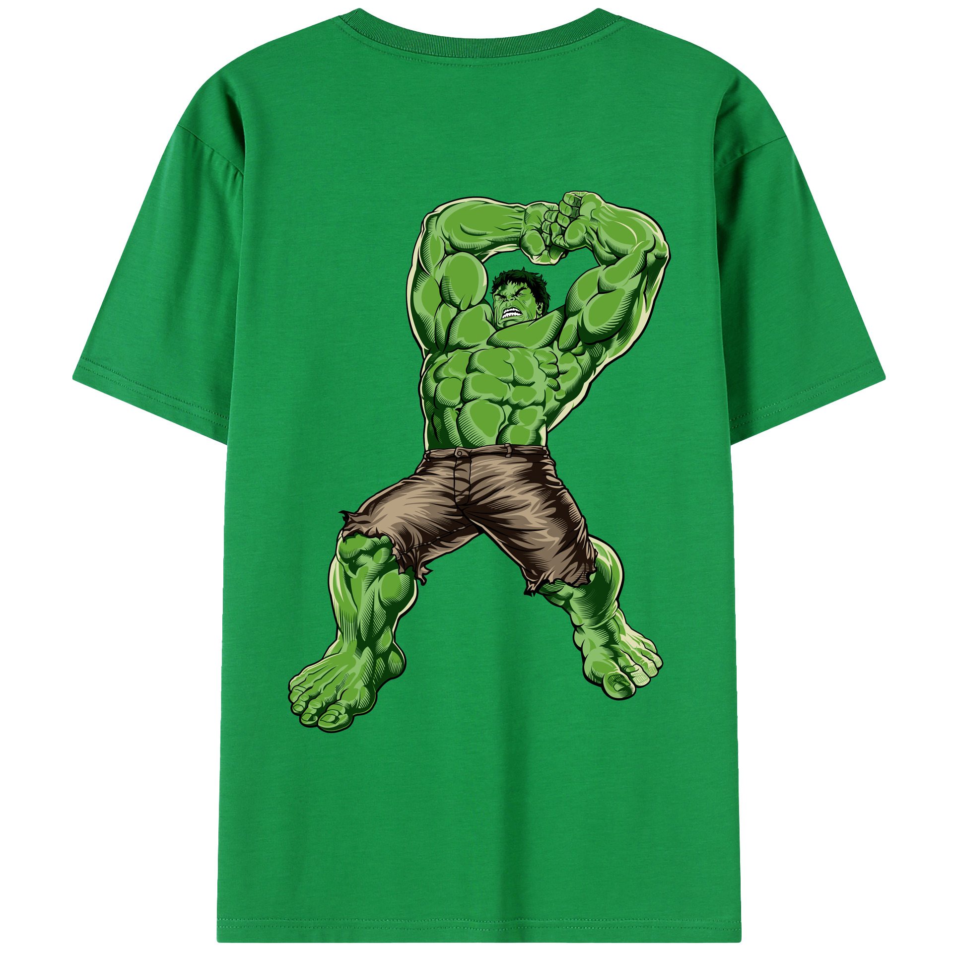 （画像用） アベンジャーズ The Avengers 綿100％ メンズ半袖Tシャツ（バックプリント） 通気性