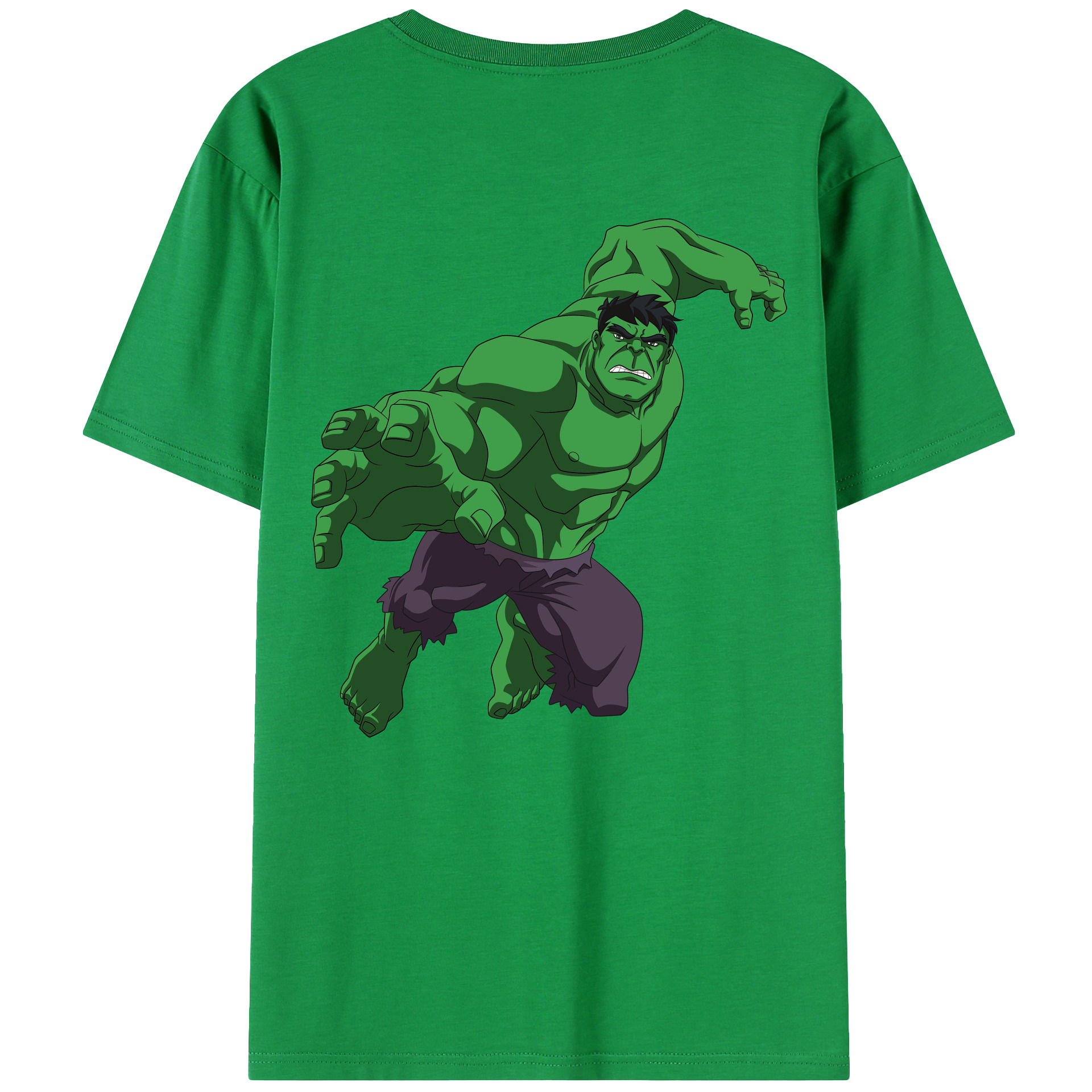 （画像用） アベンジャーズ The Avengers 綿100％ メンズ半袖Tシャツ（バックプリント） 通気性