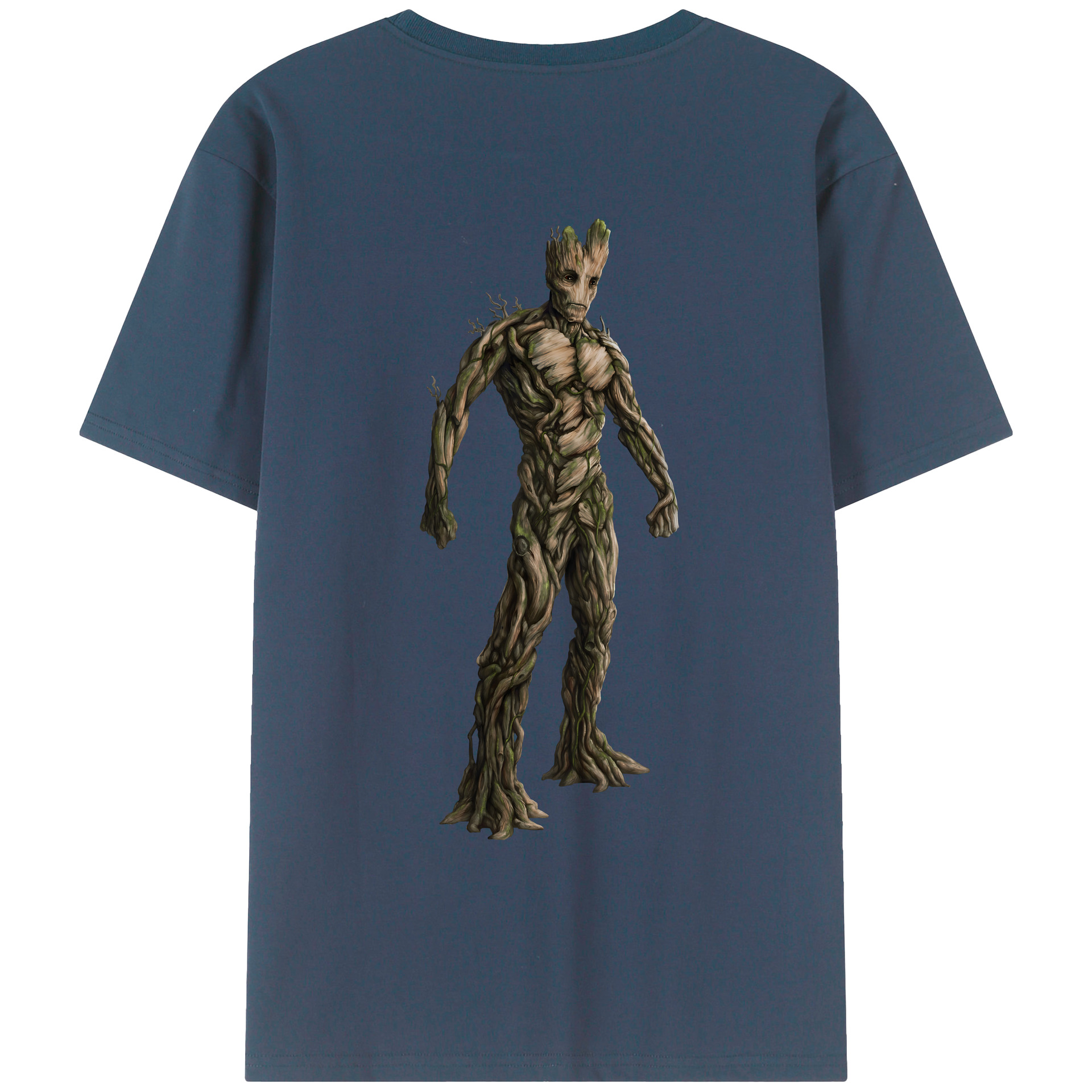 （画像用） アベンジャーズ The Avengers 綿100％ メンズ半袖Tシャツ（バックプリント） 通気性