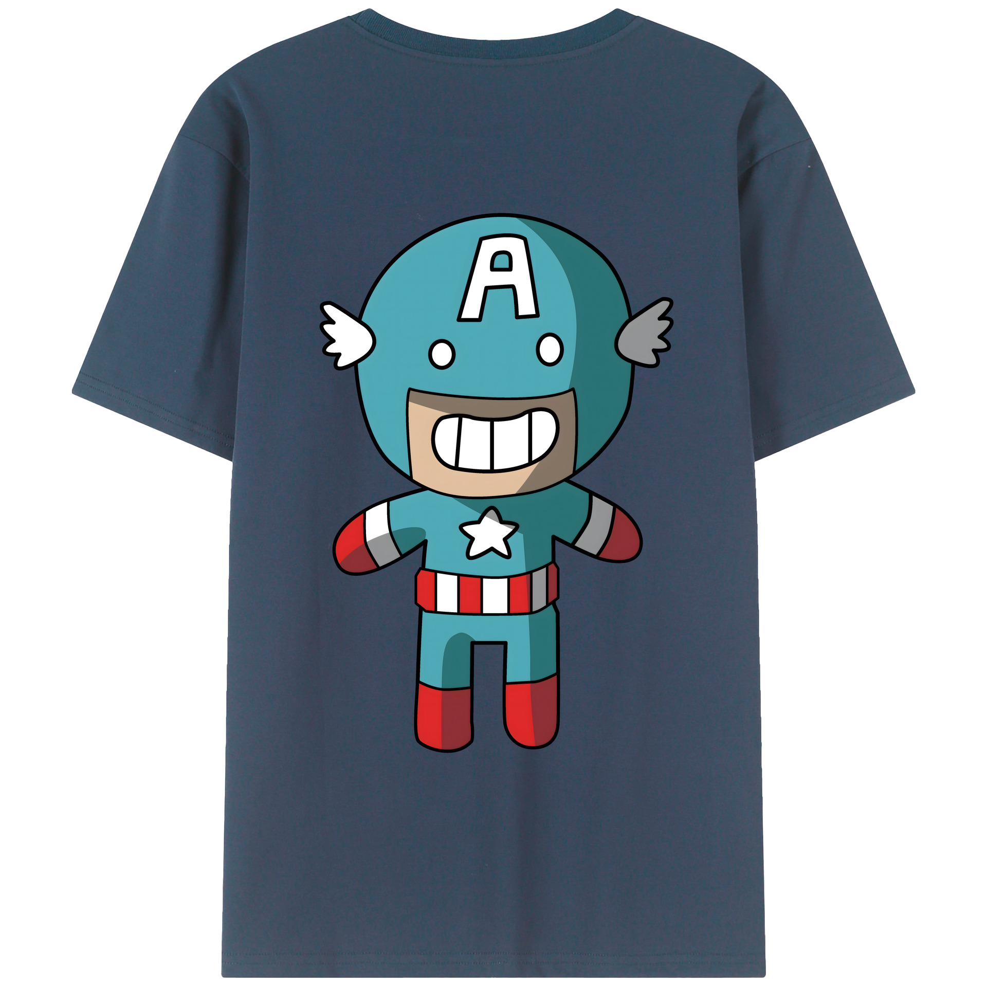 （画像用） アベンジャーズ The Avengers 綿100％ メンズ半袖Tシャツ（バックプリント） 通気性