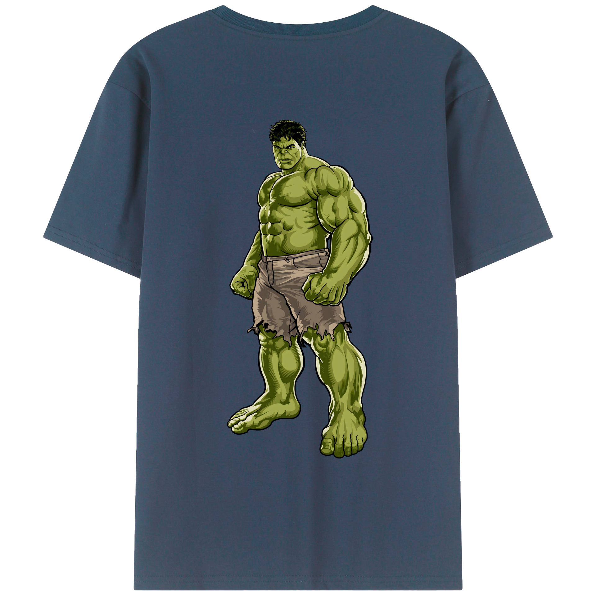 （画像用） アベンジャーズ The Avengers 綿100％ メンズ半袖Tシャツ（バックプリント） 通気性