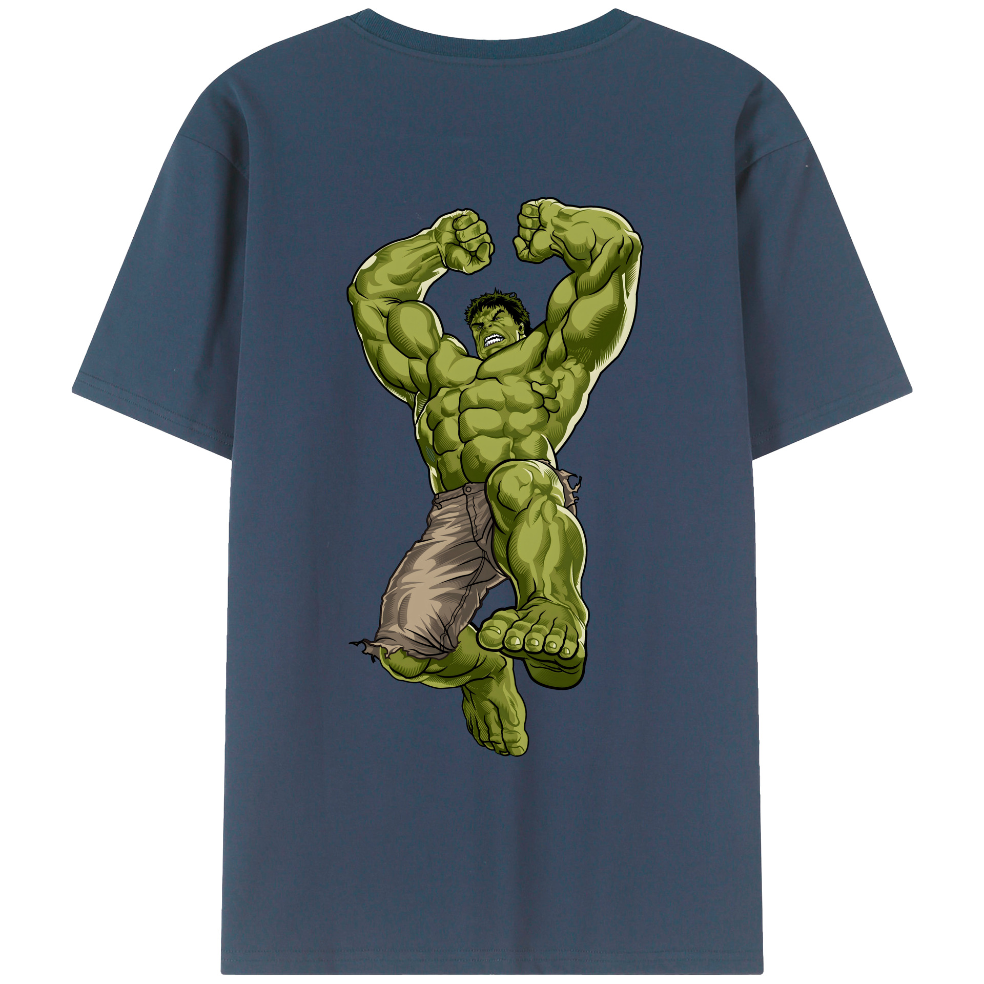 （画像用） アベンジャーズ The Avengers 綿100％ メンズ半袖Tシャツ（バックプリント） 通気性