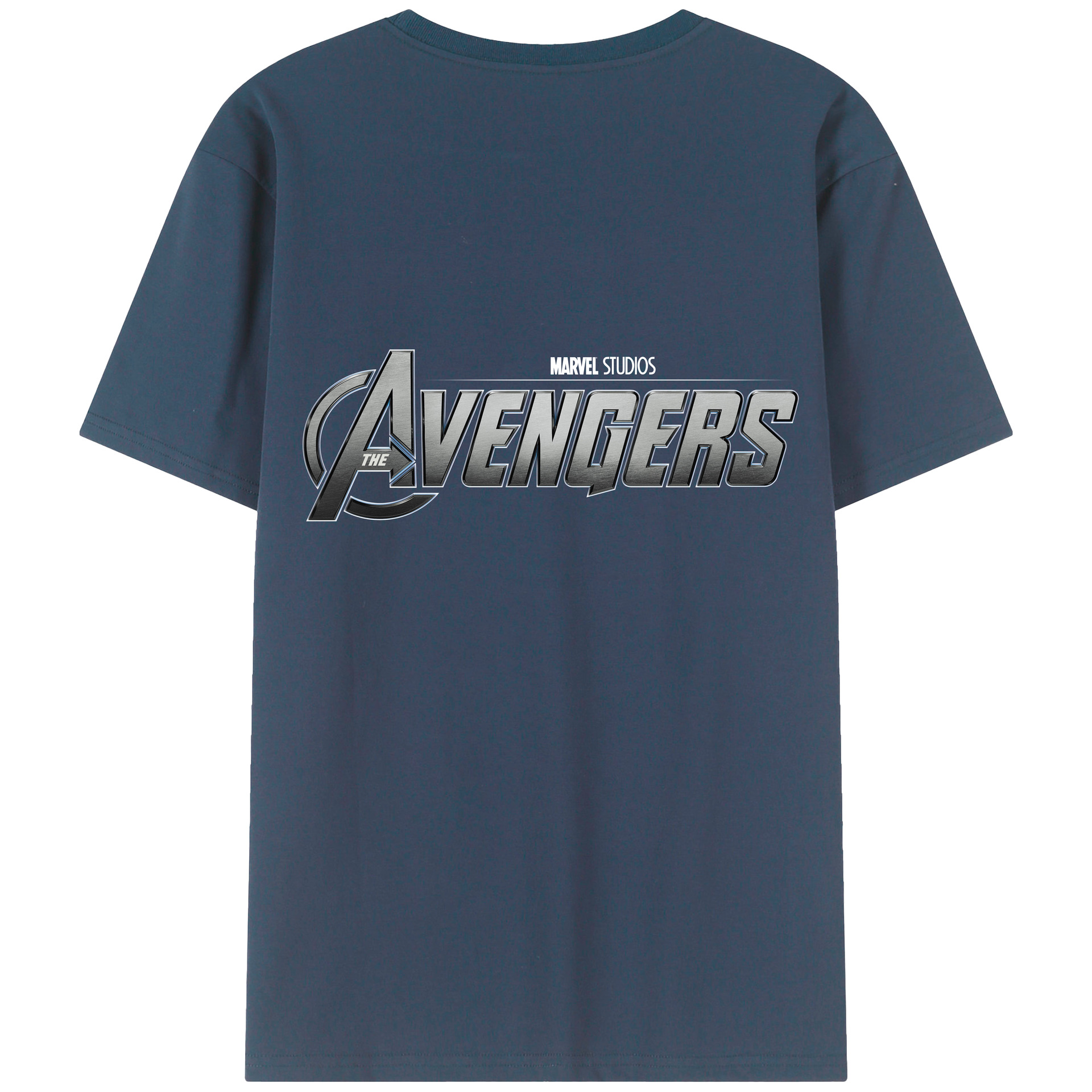 （画像用） アベンジャーズ The Avengers 綿100％ メンズ半袖Tシャツ（バックプリント） 通気性