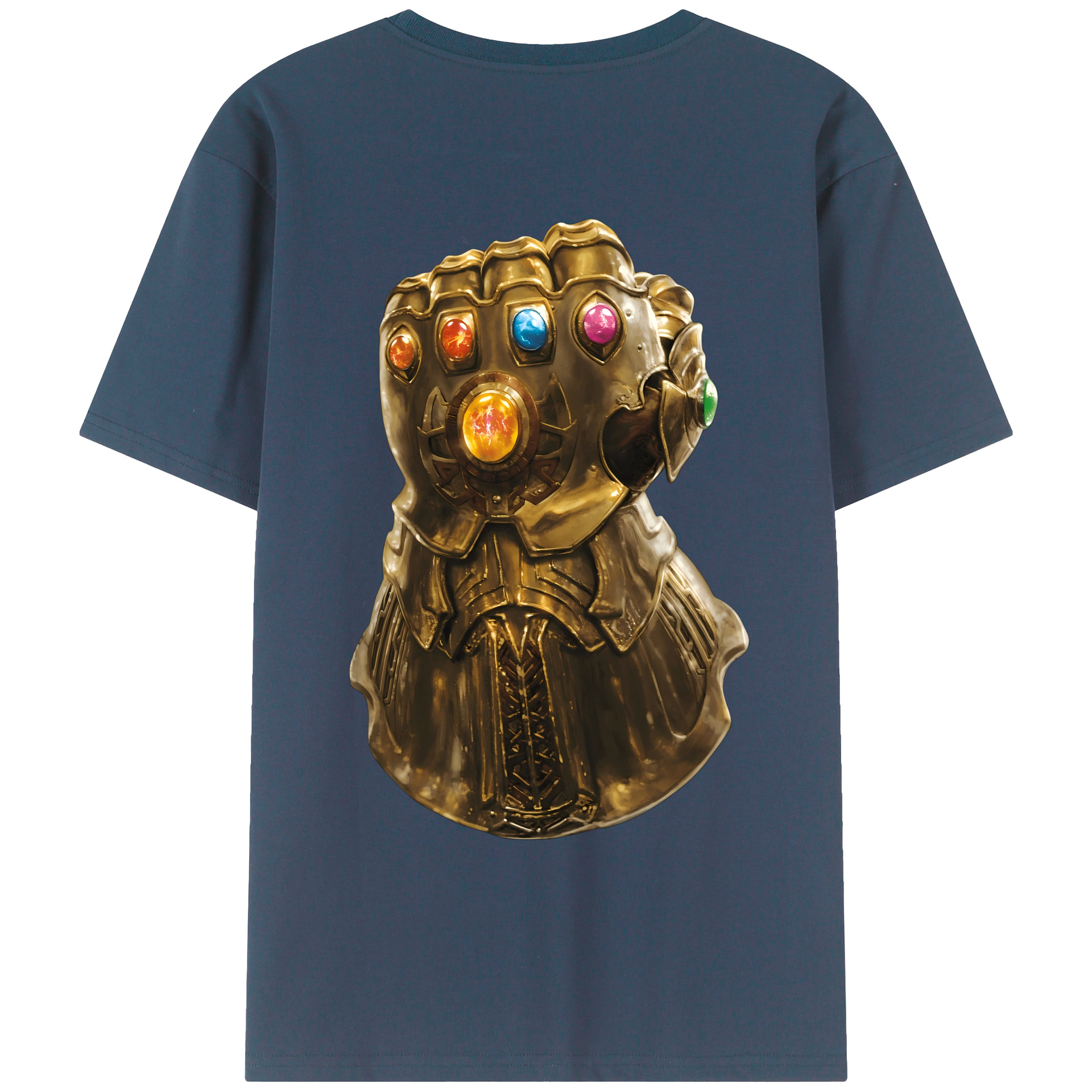 （画像用） アベンジャーズ The Avengers 綿100％ メンズ半袖Tシャツ（バックプリント） 通気性