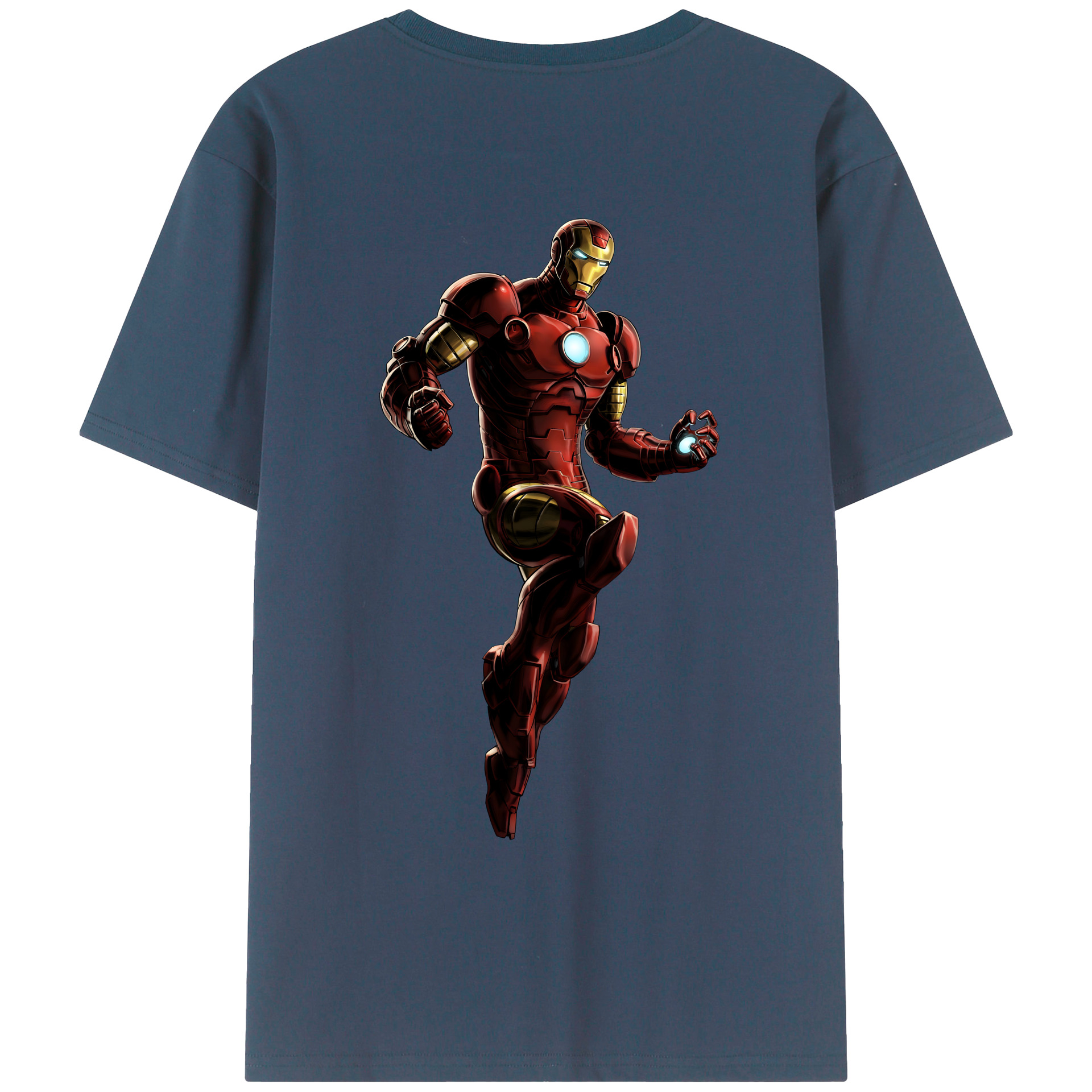 （画像用） アベンジャーズ The Avengers 綿100％ メンズ半袖Tシャツ（バックプリント） 通気性