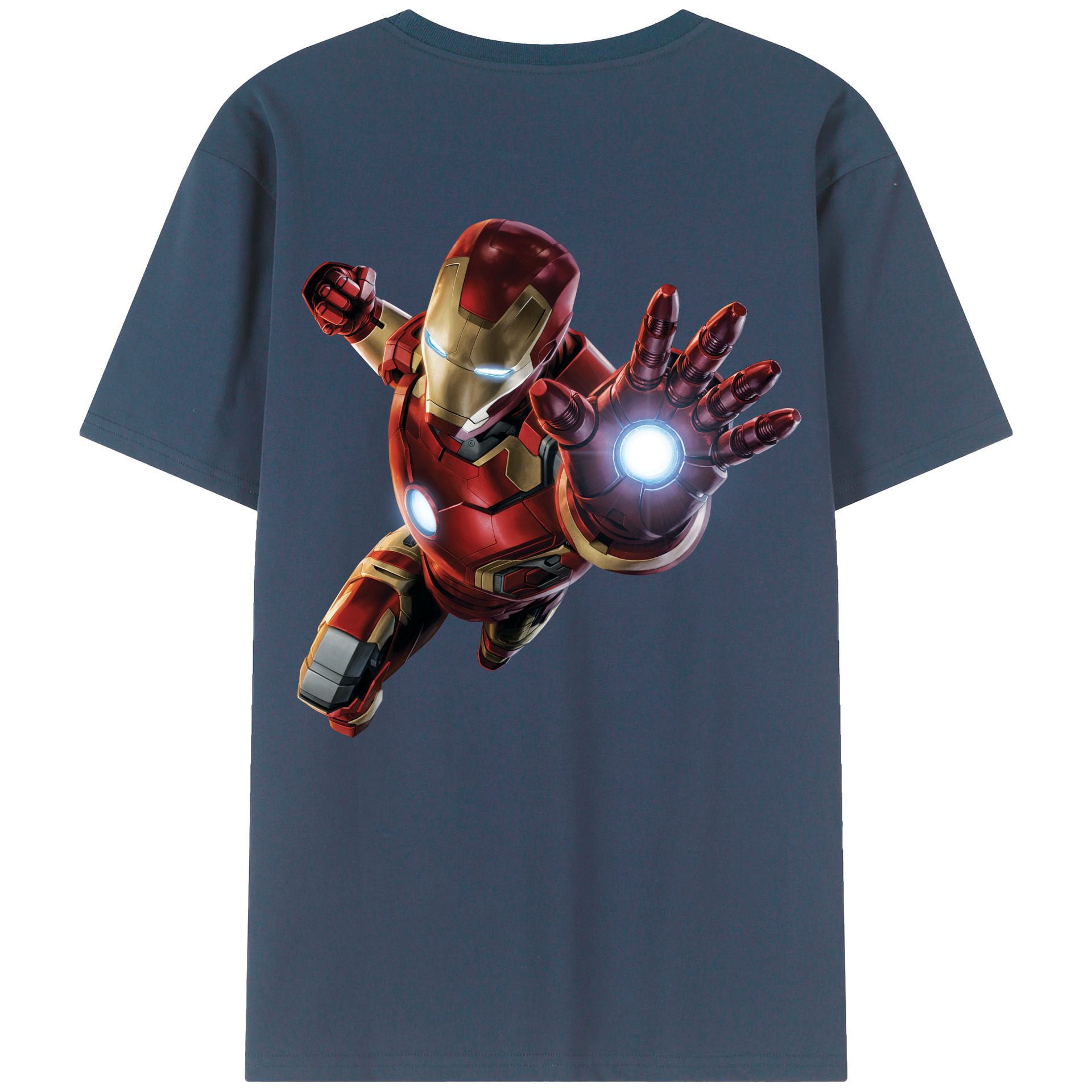 （画像用） アベンジャーズ The Avengers 綿100％ メンズ半袖Tシャツ（バックプリント） 通気性