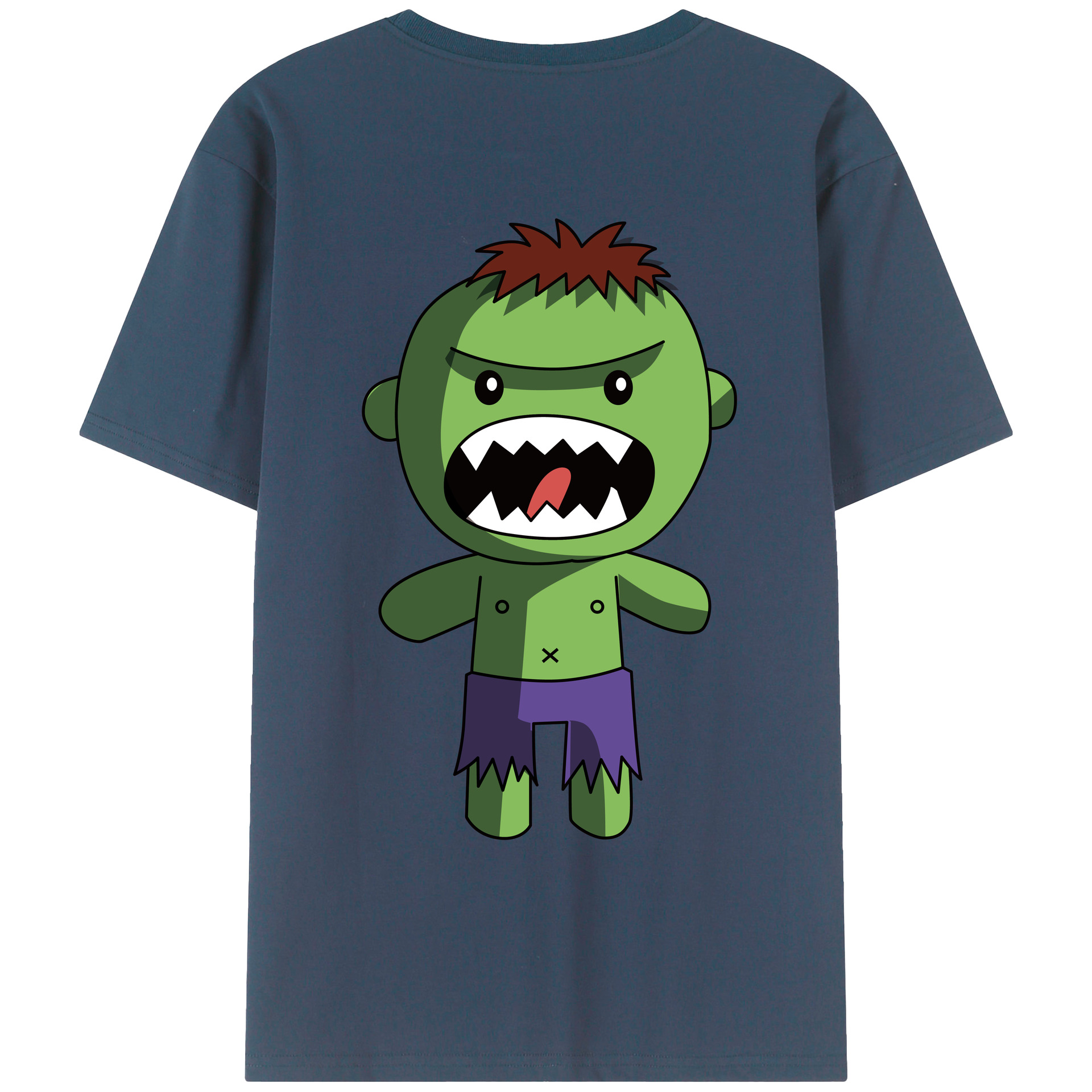 （画像用） アベンジャーズ The Avengers 綿100％ メンズ半袖Tシャツ（バックプリント） 通気性