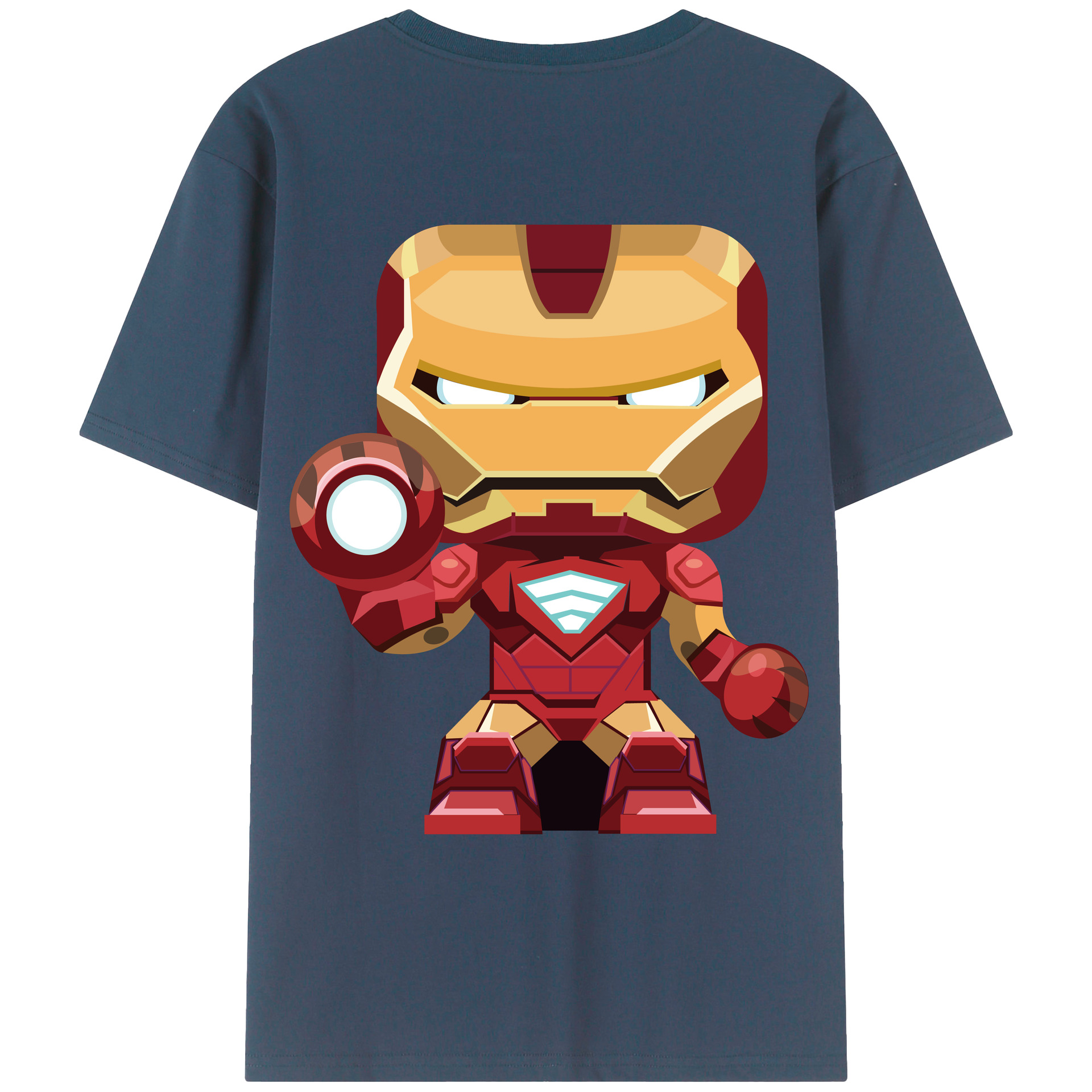 （画像用） アベンジャーズ The Avengers 綿100％ メンズ半袖Tシャツ（バックプリント） 通気性
