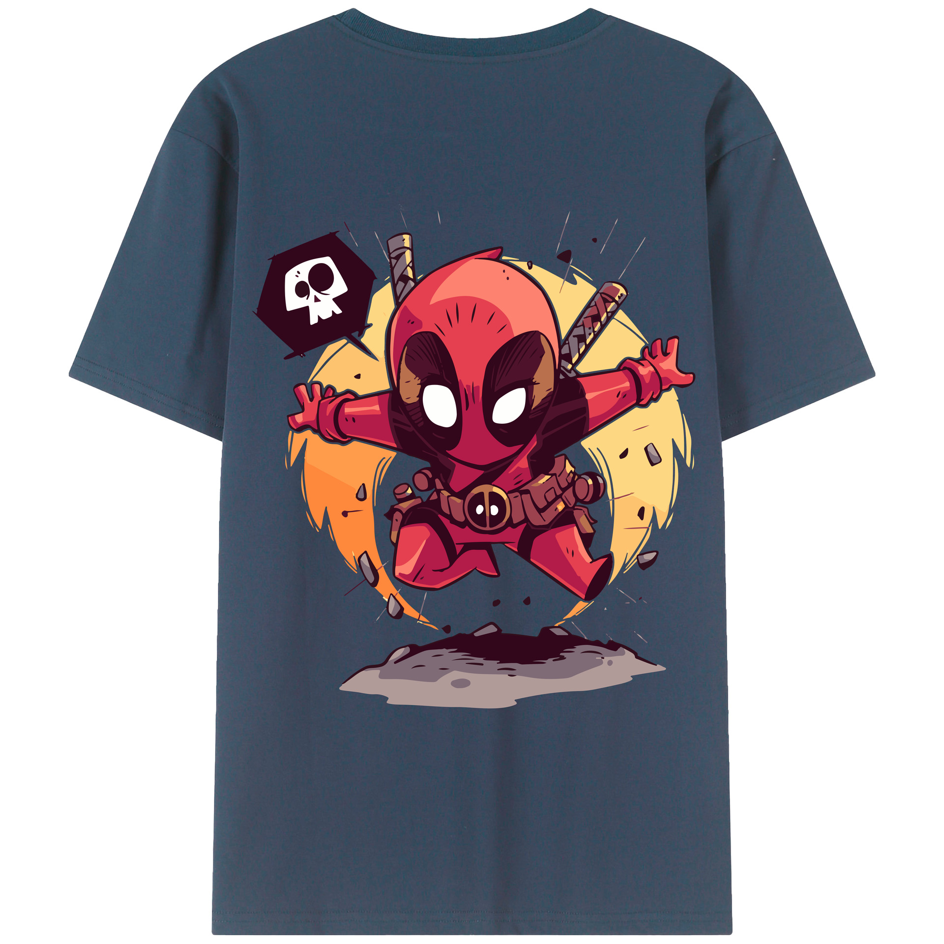 （画像用） アベンジャーズ The Avengers 綿100％ メンズ半袖Tシャツ（バックプリント） 通気性