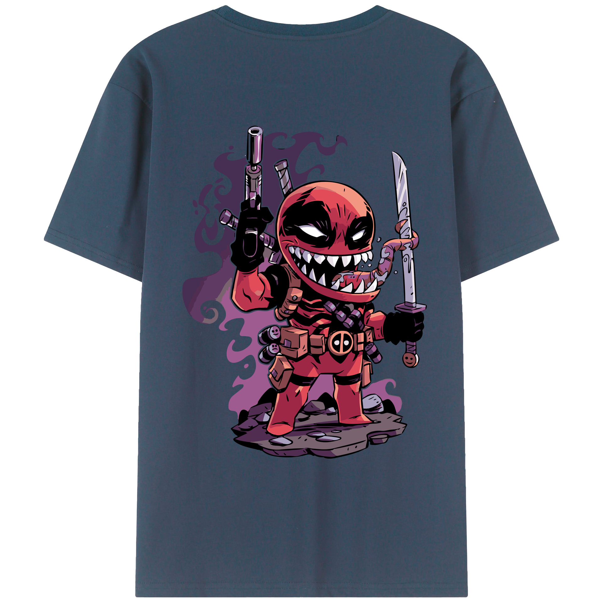 （画像用） アベンジャーズ The Avengers 綿100％ メンズ半袖Tシャツ（バックプリント） 通気性