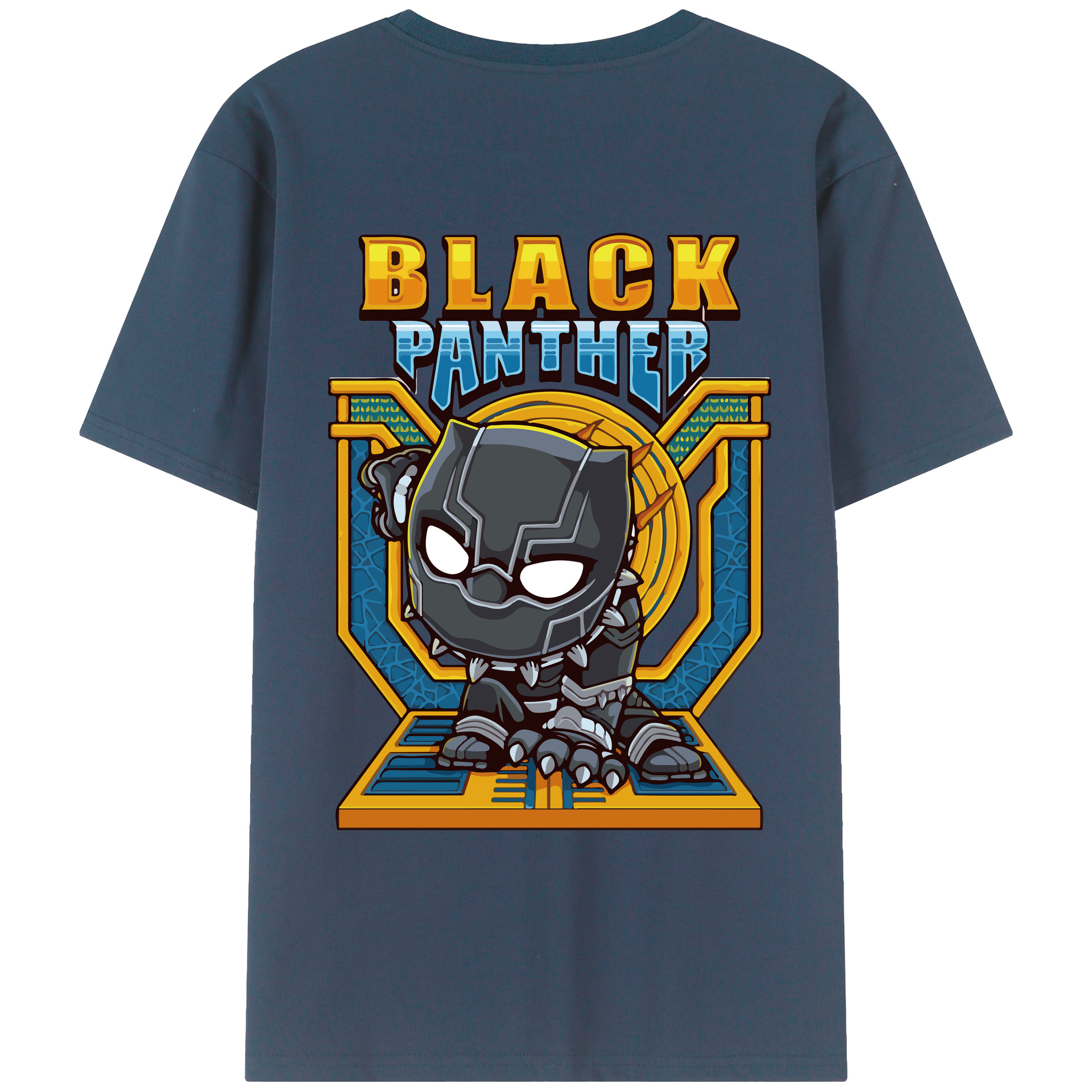 （画像用） アベンジャーズ The Avengers 綿100％ メンズ半袖Tシャツ（バックプリント） 通気性
