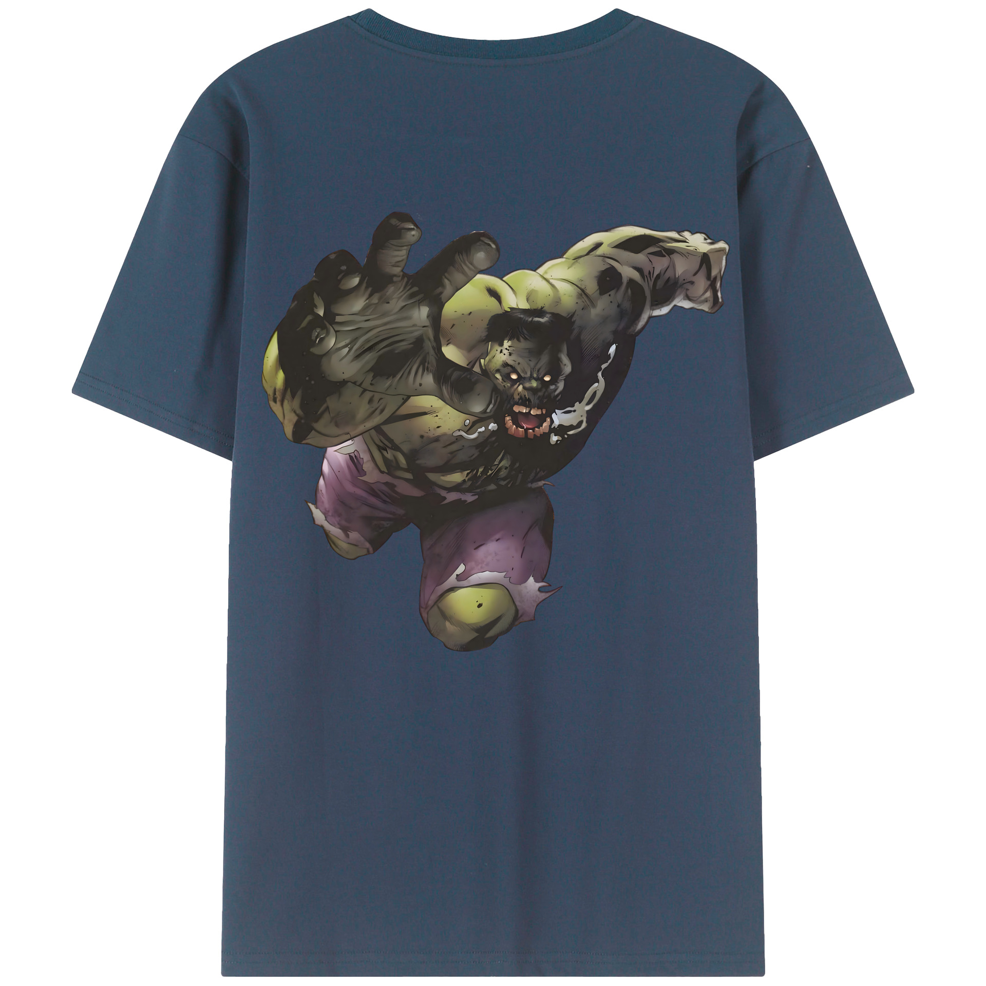 （画像用） アベンジャーズ The Avengers 綿100％ メンズ半袖Tシャツ（バックプリント） 通気性