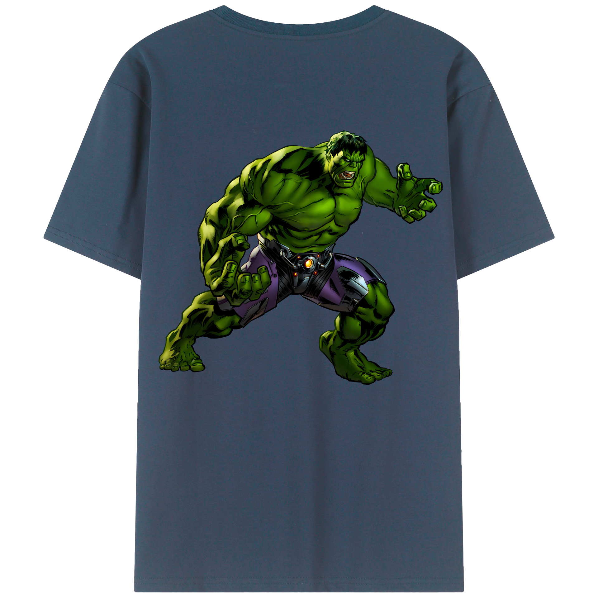 （画像用） アベンジャーズ The Avengers 綿100％ メンズ半袖Tシャツ（バックプリント） 通気性