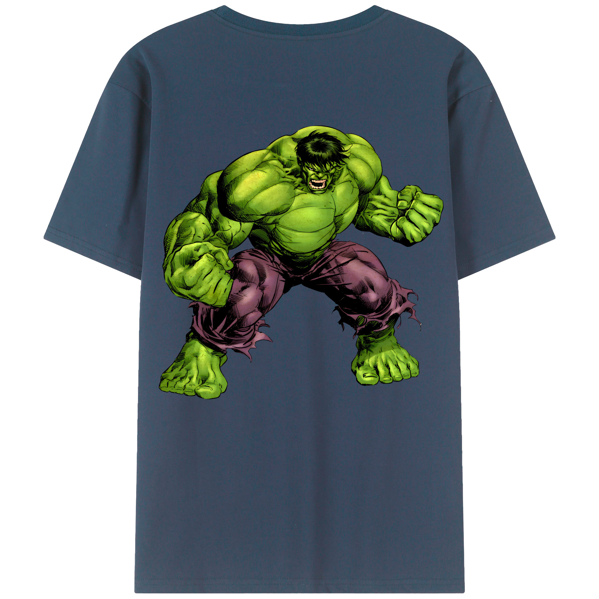 （画像用） アベンジャーズ The Avengers 綿100％ メンズ半袖Tシャツ（バックプリント） 通気性