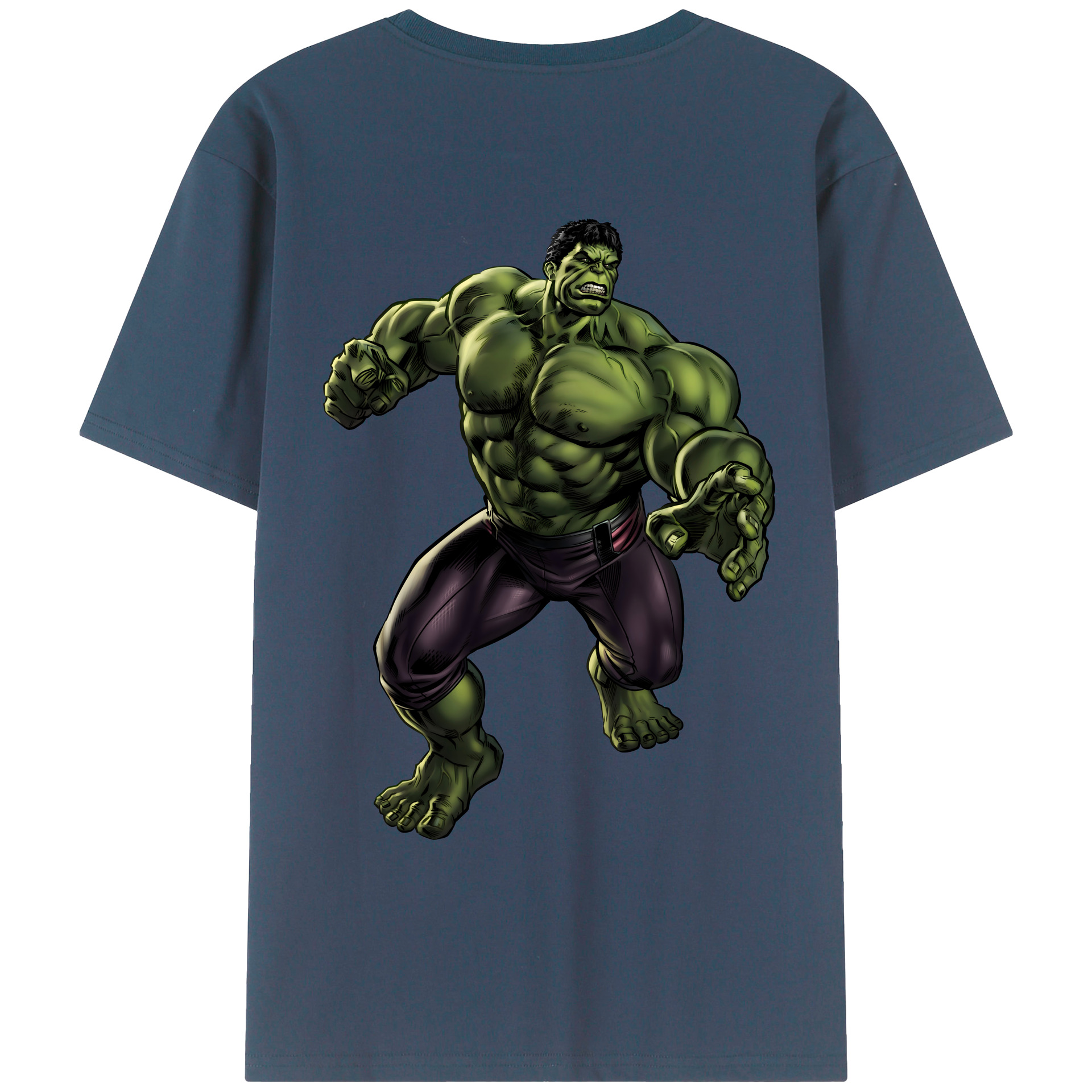 （画像用） アベンジャーズ The Avengers 綿100％ メンズ半袖Tシャツ（バックプリント） 通気性