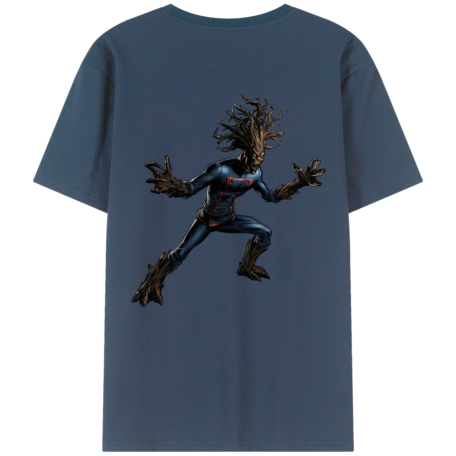 （画像用） アベンジャーズ The Avengers 綿100％ メンズ半袖Tシャツ（バックプリント） 通気性