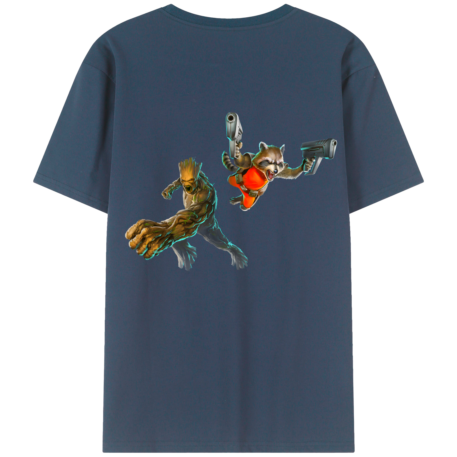 （画像用） アベンジャーズ The Avengers 綿100％ メンズ半袖Tシャツ（バックプリント） 通気性