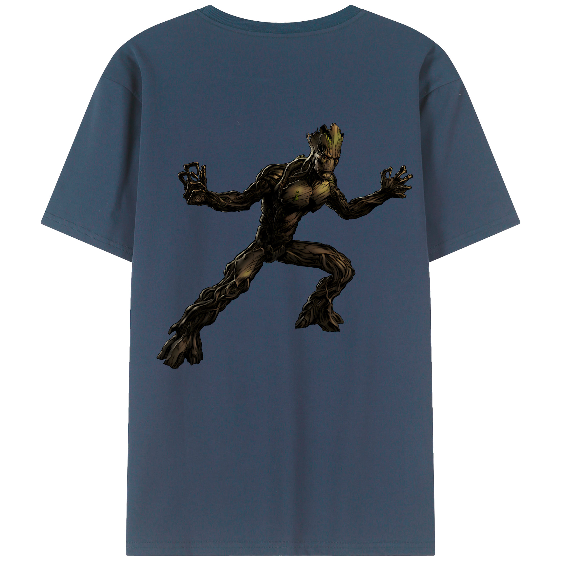 （画像用） アベンジャーズ The Avengers 綿100％ メンズ半袖Tシャツ（バックプリント） 通気性