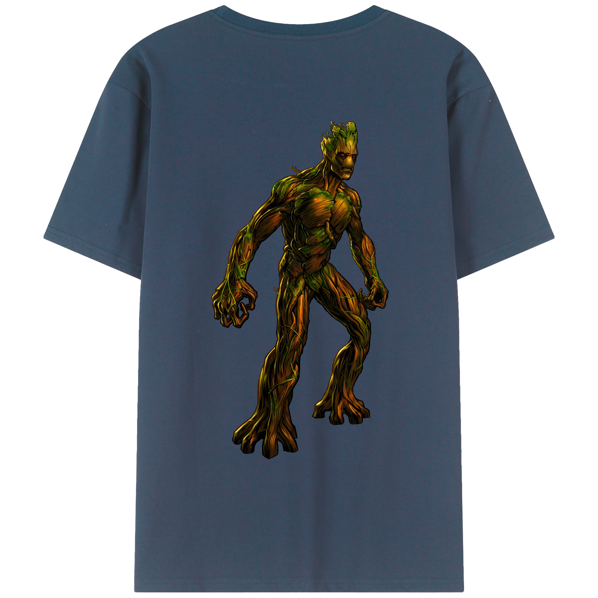 （画像用） アベンジャーズ The Avengers 綿100％ メンズ半袖Tシャツ（バックプリント） 通気性