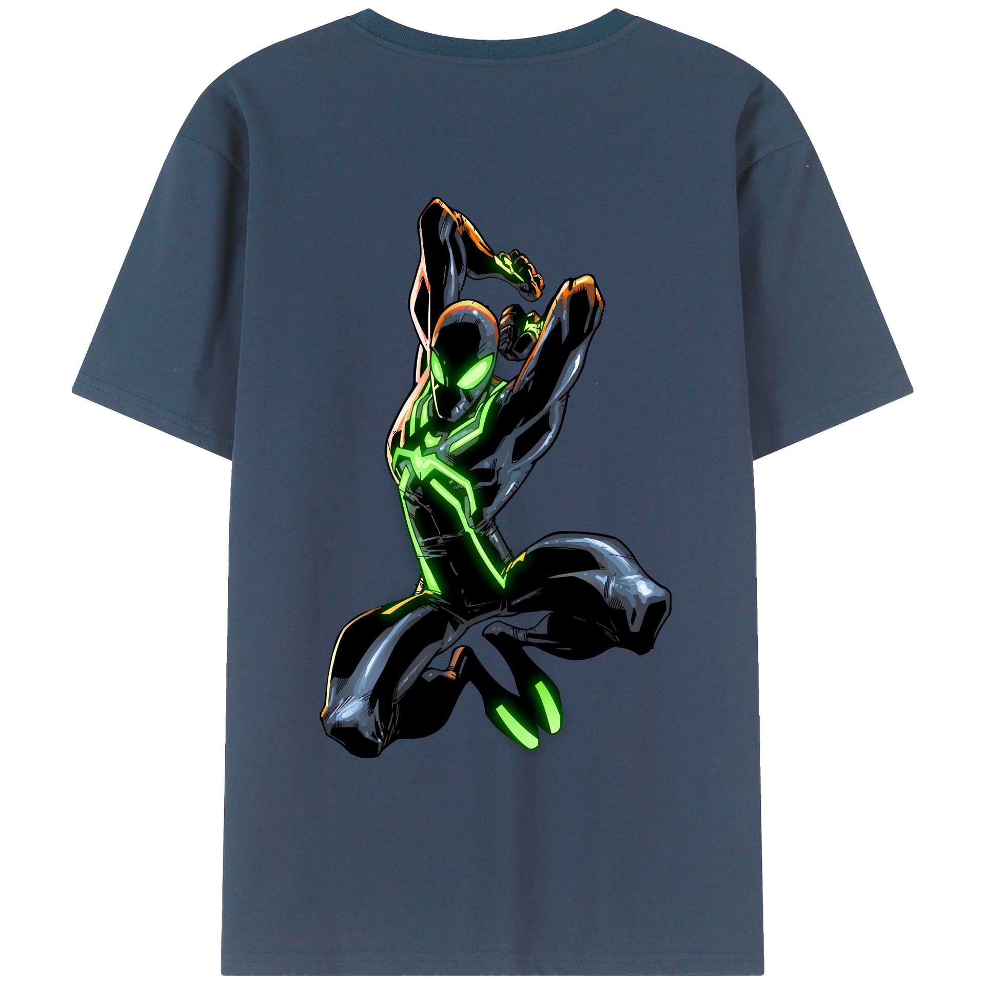 （画像用） アベンジャーズ The Avengers 綿100％ メンズ半袖Tシャツ（バックプリント） 通気性