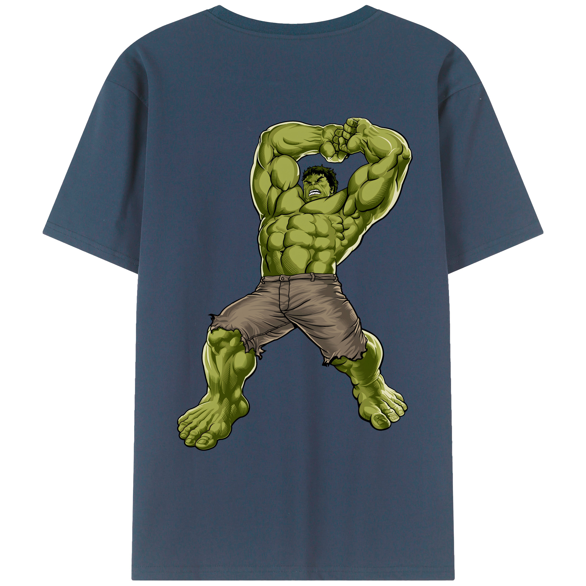 （画像用） アベンジャーズ The Avengers 綿100％ メンズ半袖Tシャツ（バックプリント） 通気性