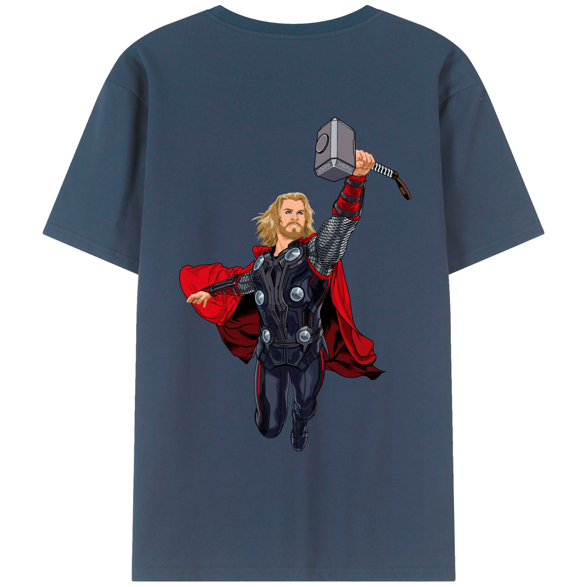 （画像用） アベンジャーズ The Avengers 綿100％ メンズ半袖Tシャツ（バックプリント） 通気性