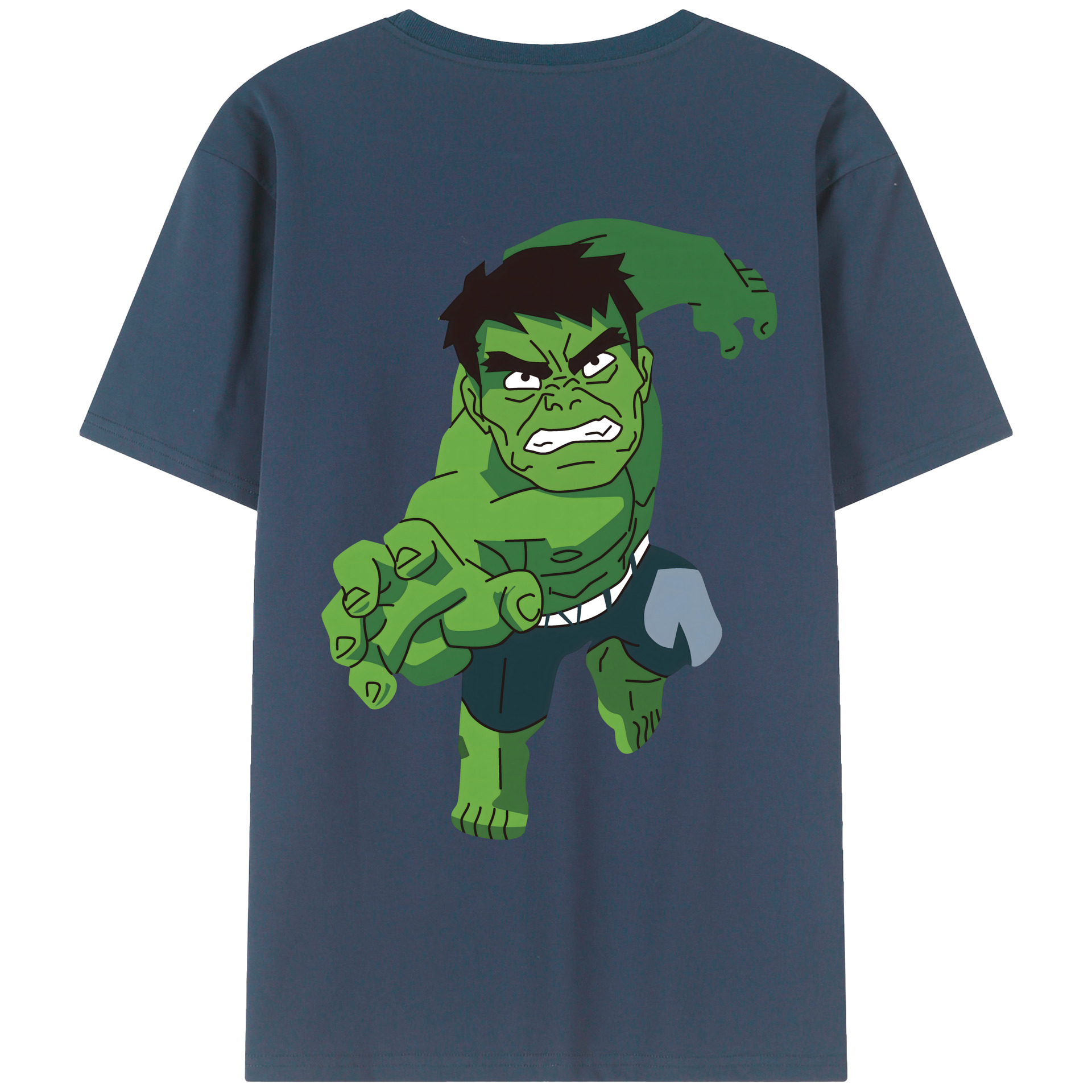（画像用） アベンジャーズ The Avengers 綿100％ メンズ半袖Tシャツ（バックプリント） 通気性