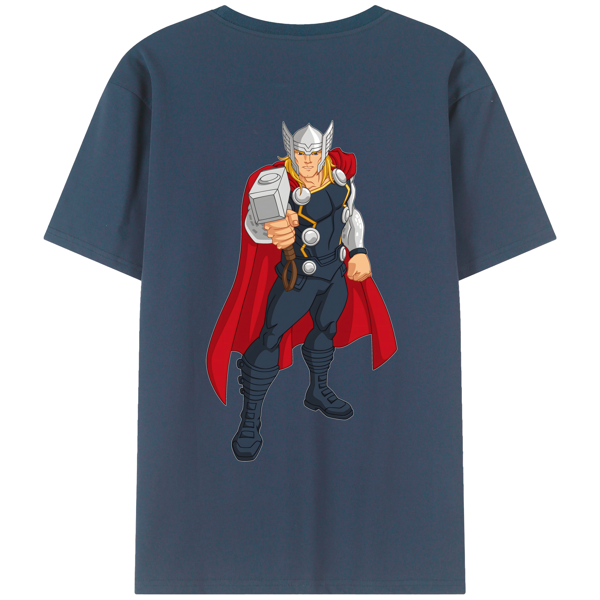 （画像用） アベンジャーズ The Avengers 綿100％ メンズ半袖Tシャツ（バックプリント） 通気性