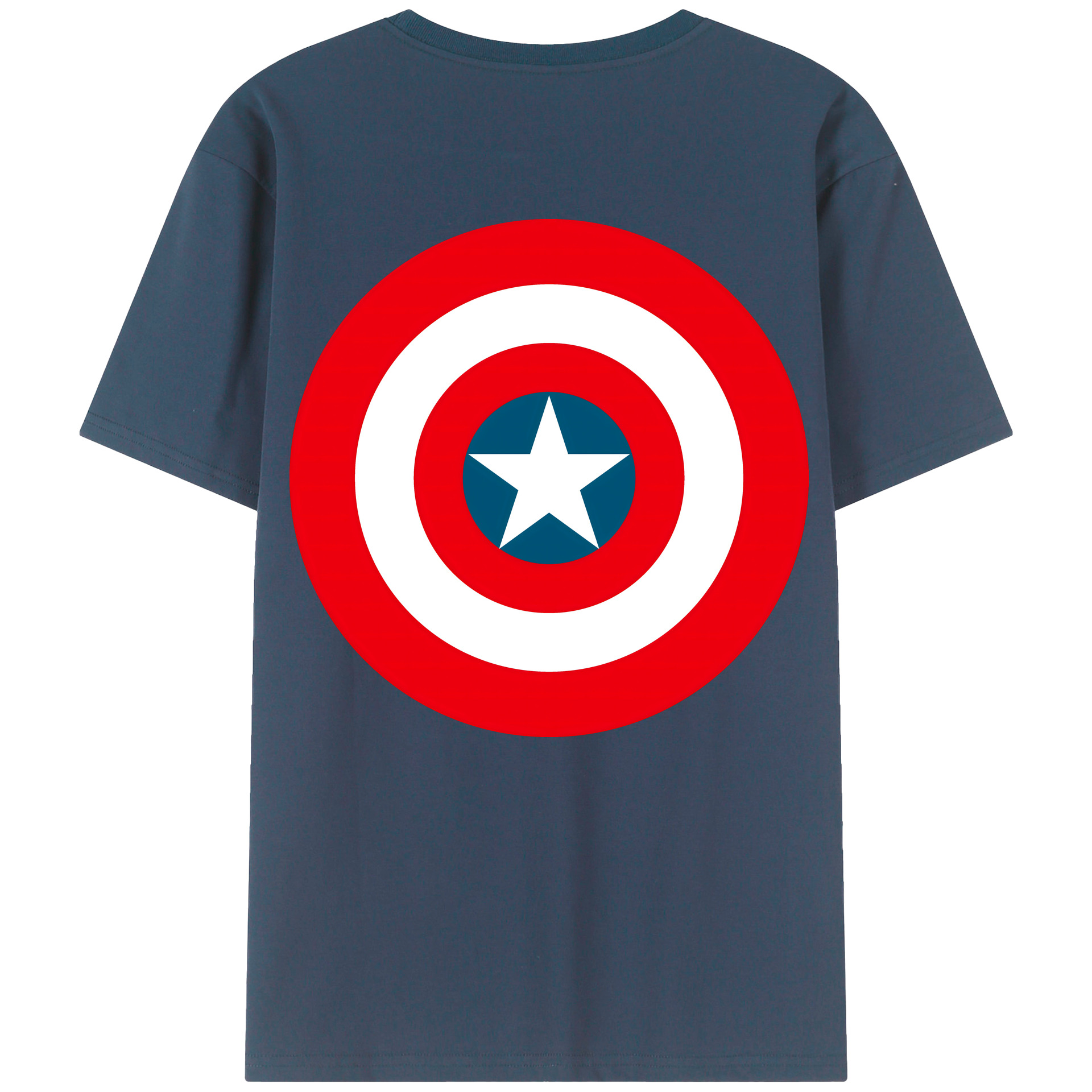（画像用） アベンジャーズ The Avengers 綿100％ メンズ半袖Tシャツ（バックプリント） 通気性