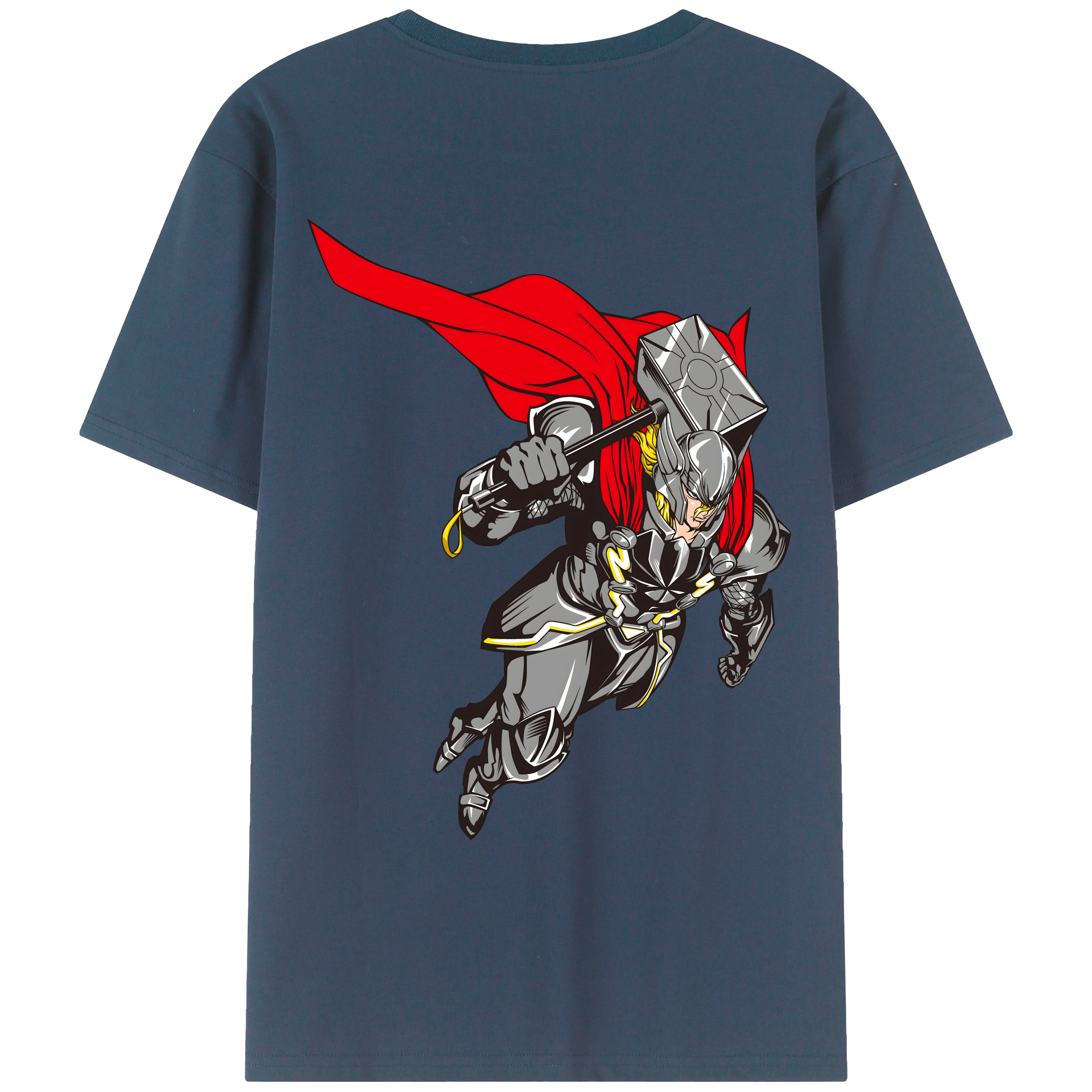 （画像用） アベンジャーズ The Avengers 綿100％ メンズ半袖Tシャツ（バックプリント） 通気性